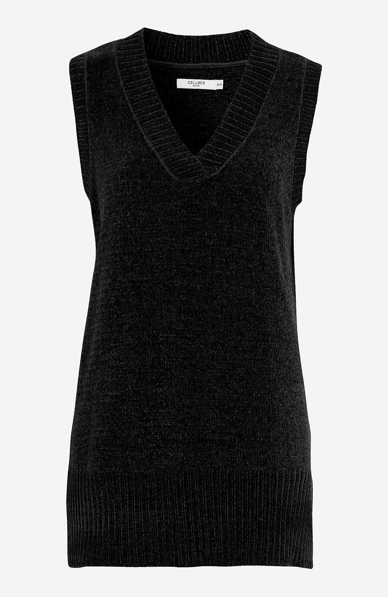 Zachte vest van chenille