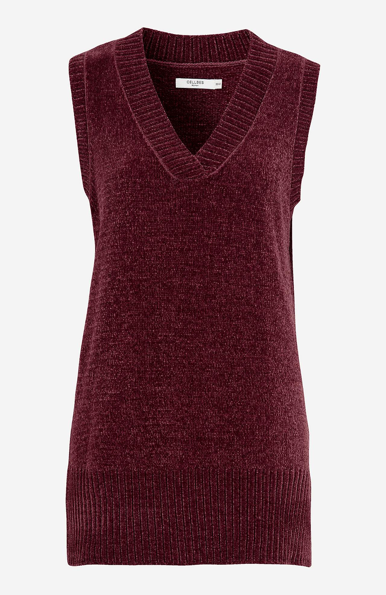 Zachte vest van chenille