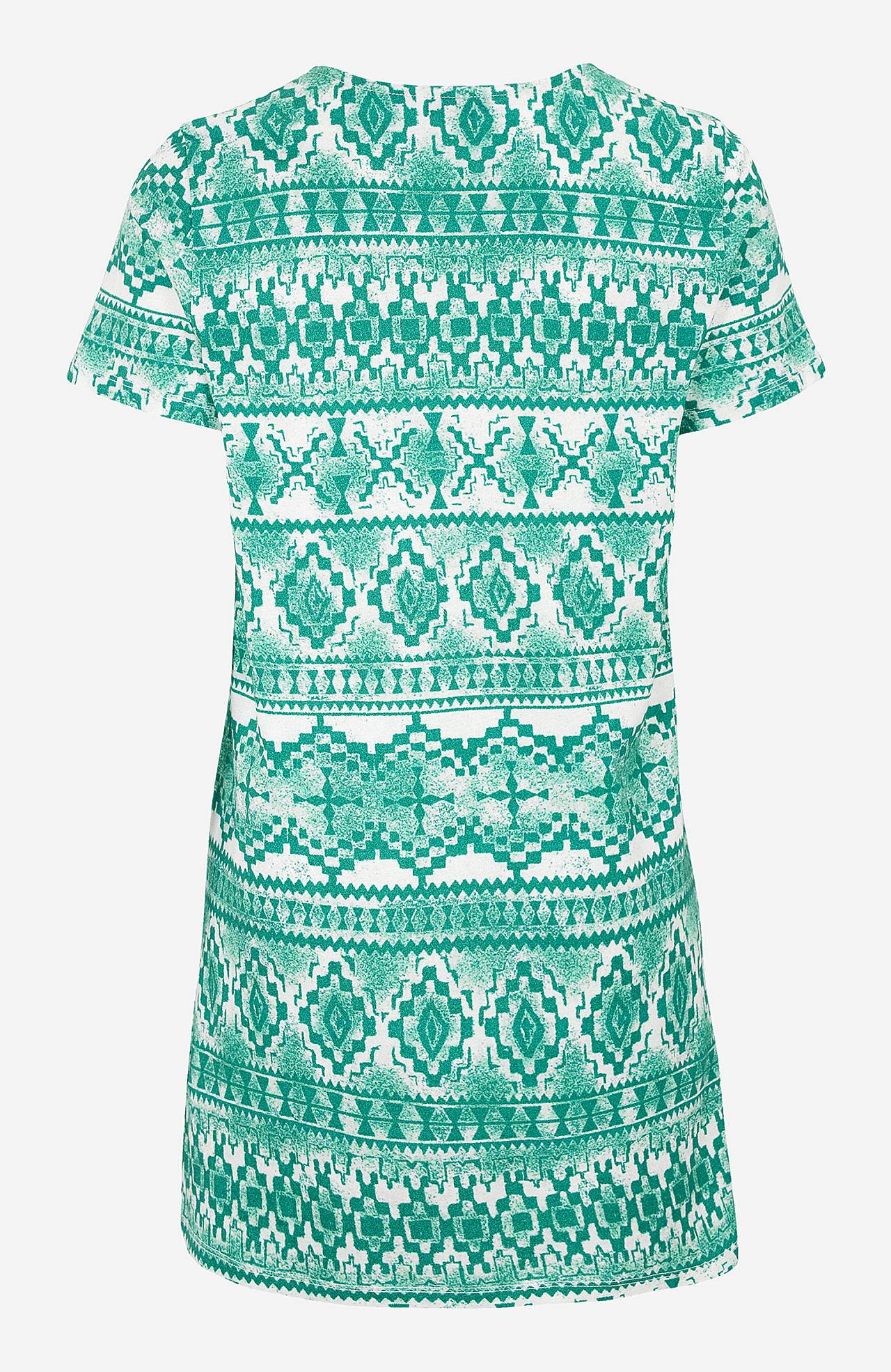 Patroonvormige jersey tuniek met korte mouwen Clara