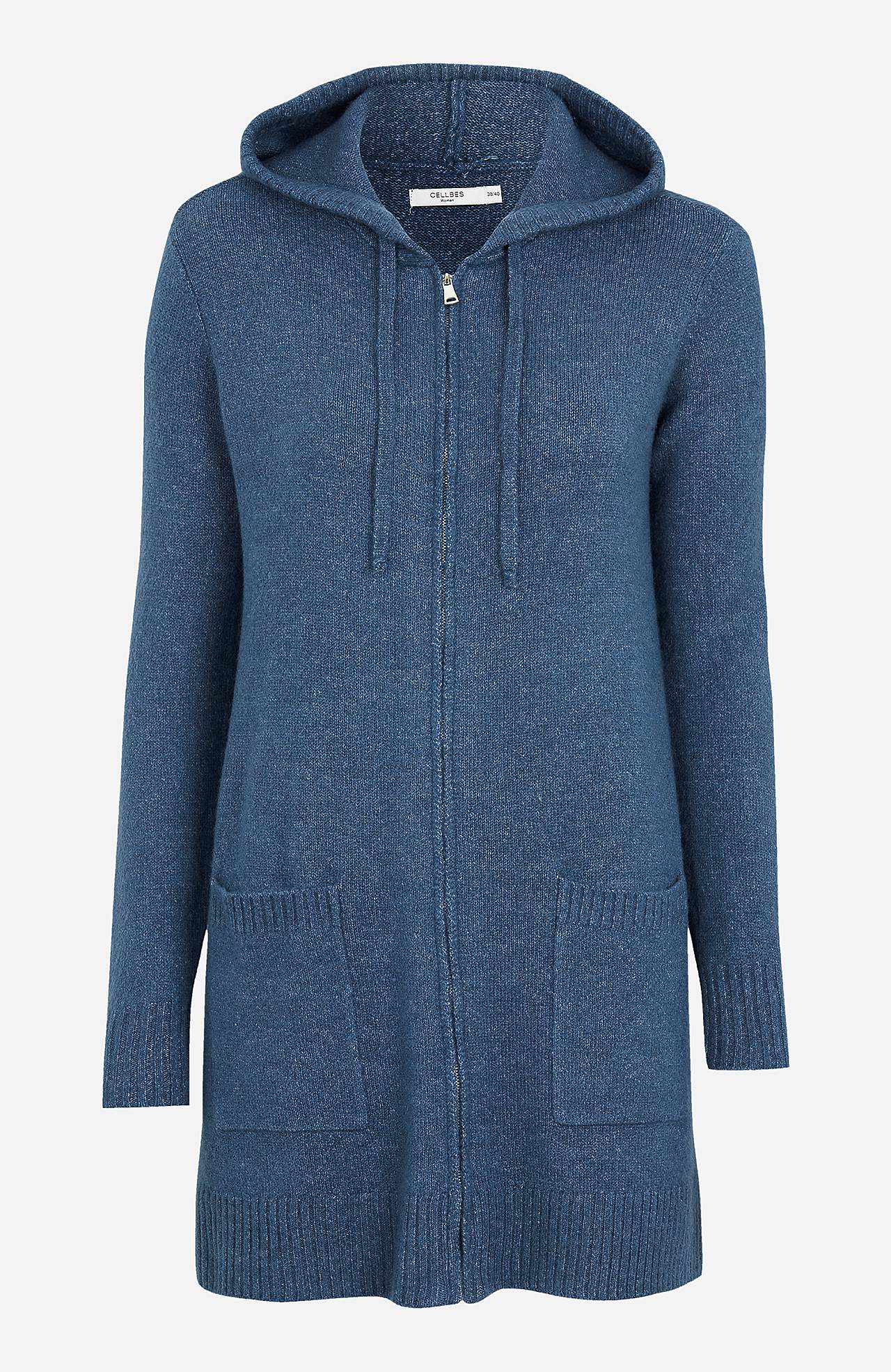 Zachte cardigan met capuchon