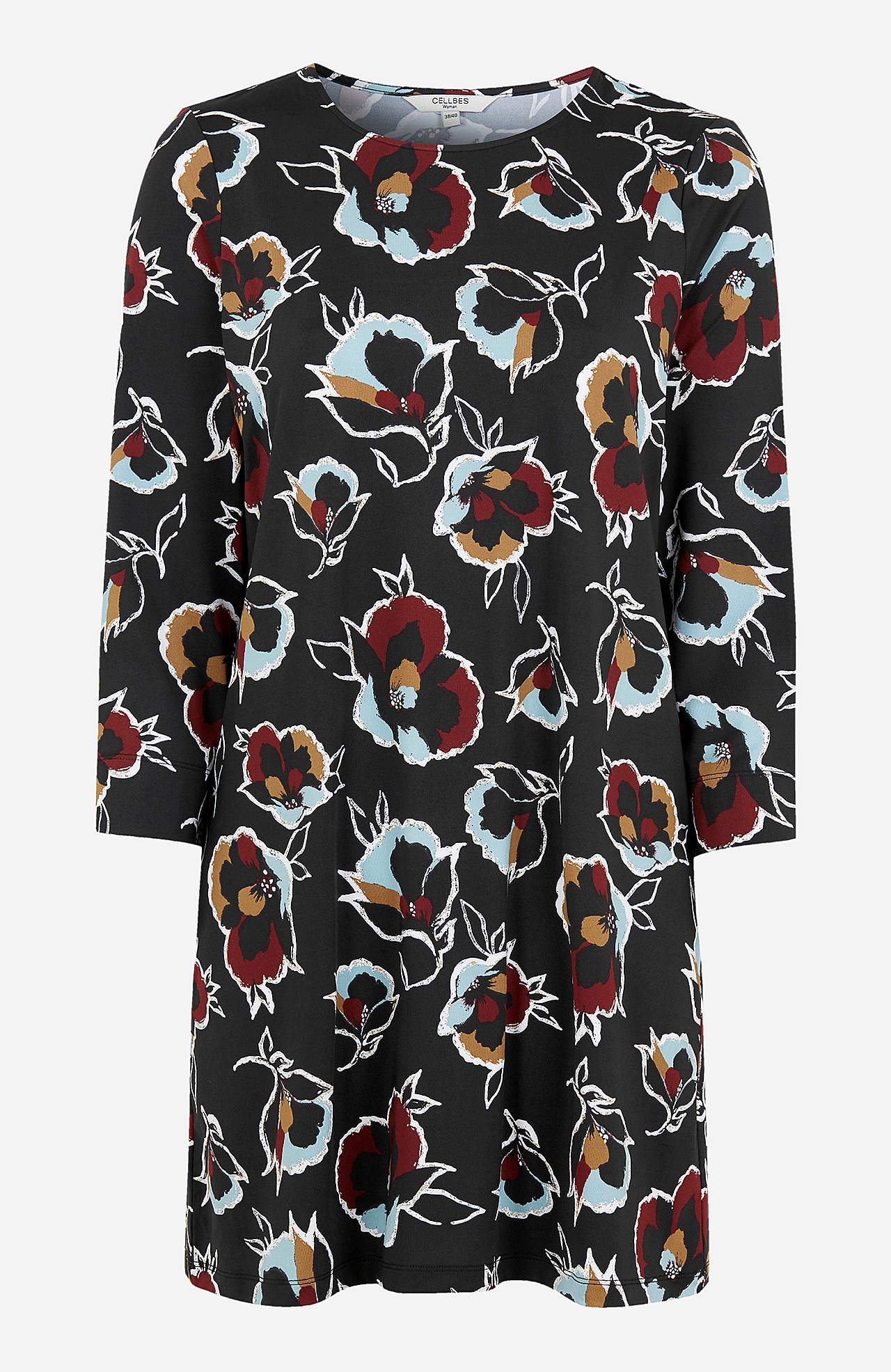 Jersey tuniek met 3/4 mouwen Jasminette