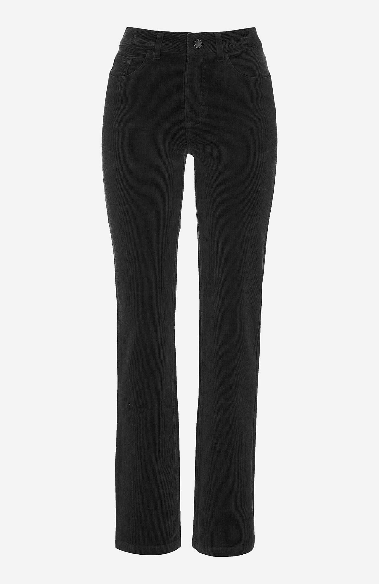 Elastische ribfluwelen broek
