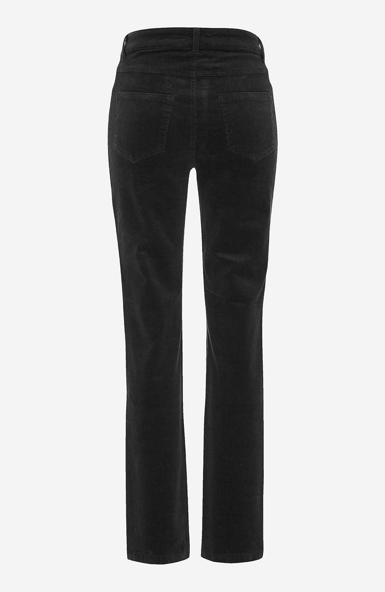 Elastische ribfluwelen broek