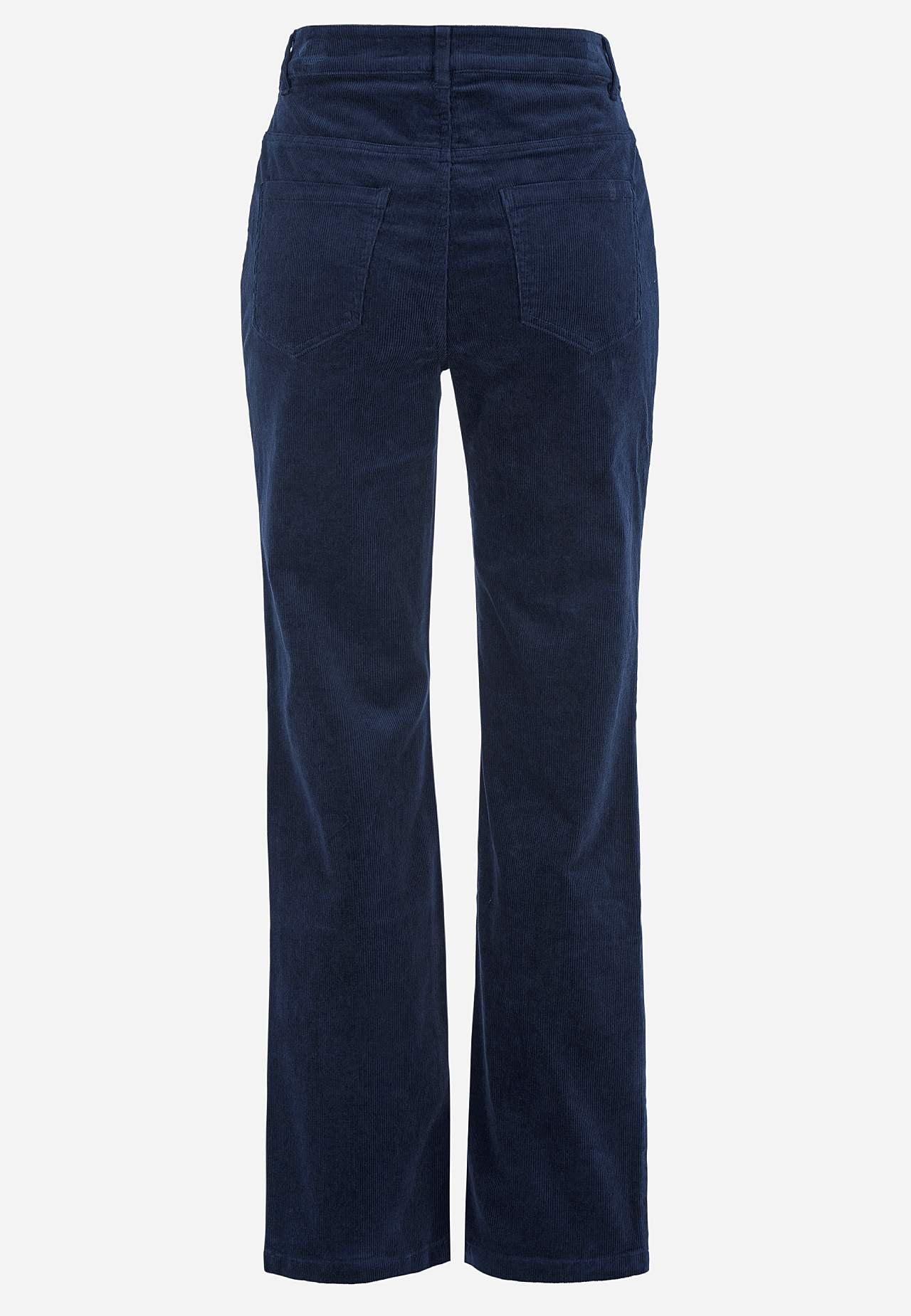 Elastische ribfluwelen broek