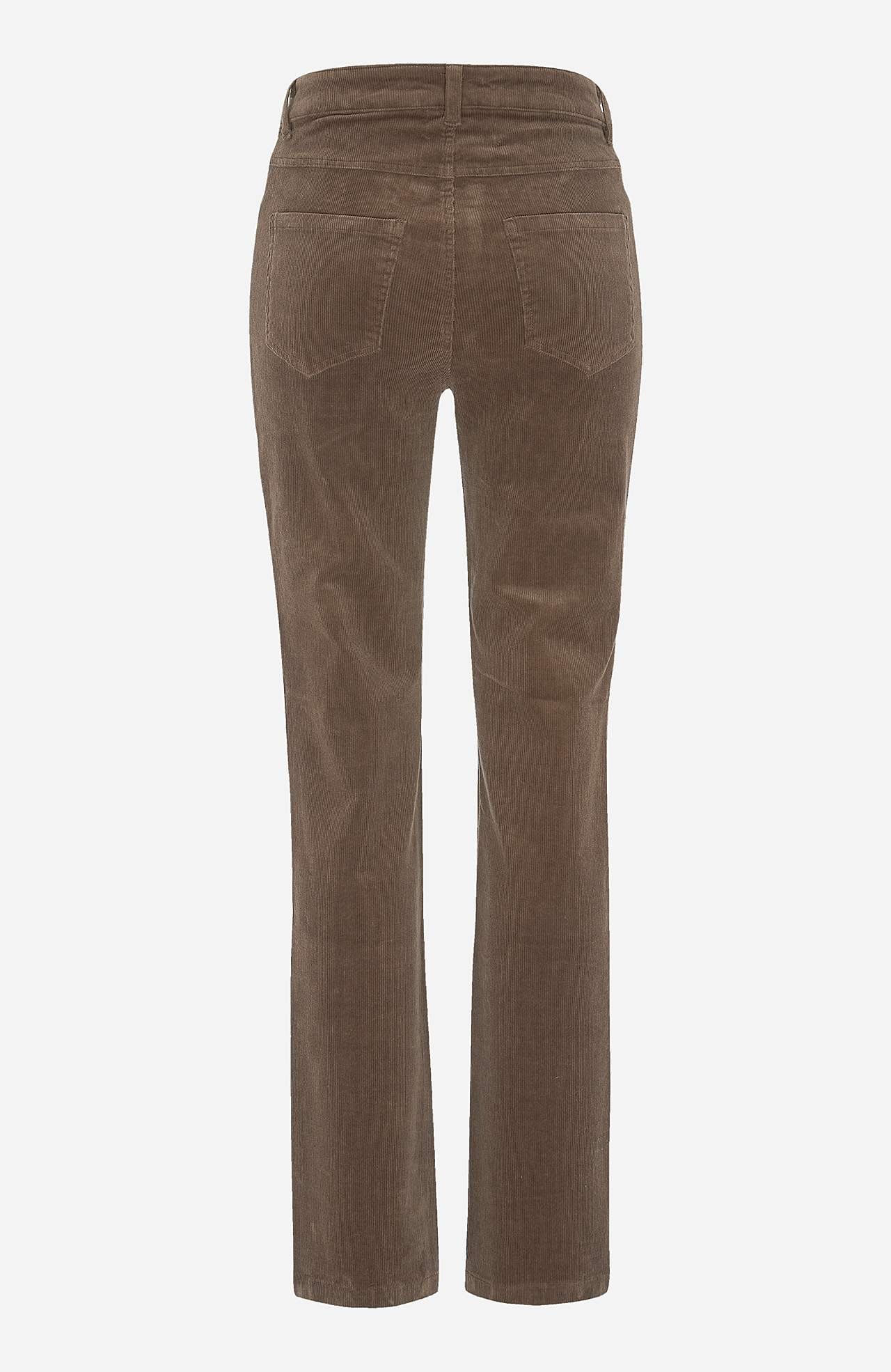 Elastische ribfluwelen broek