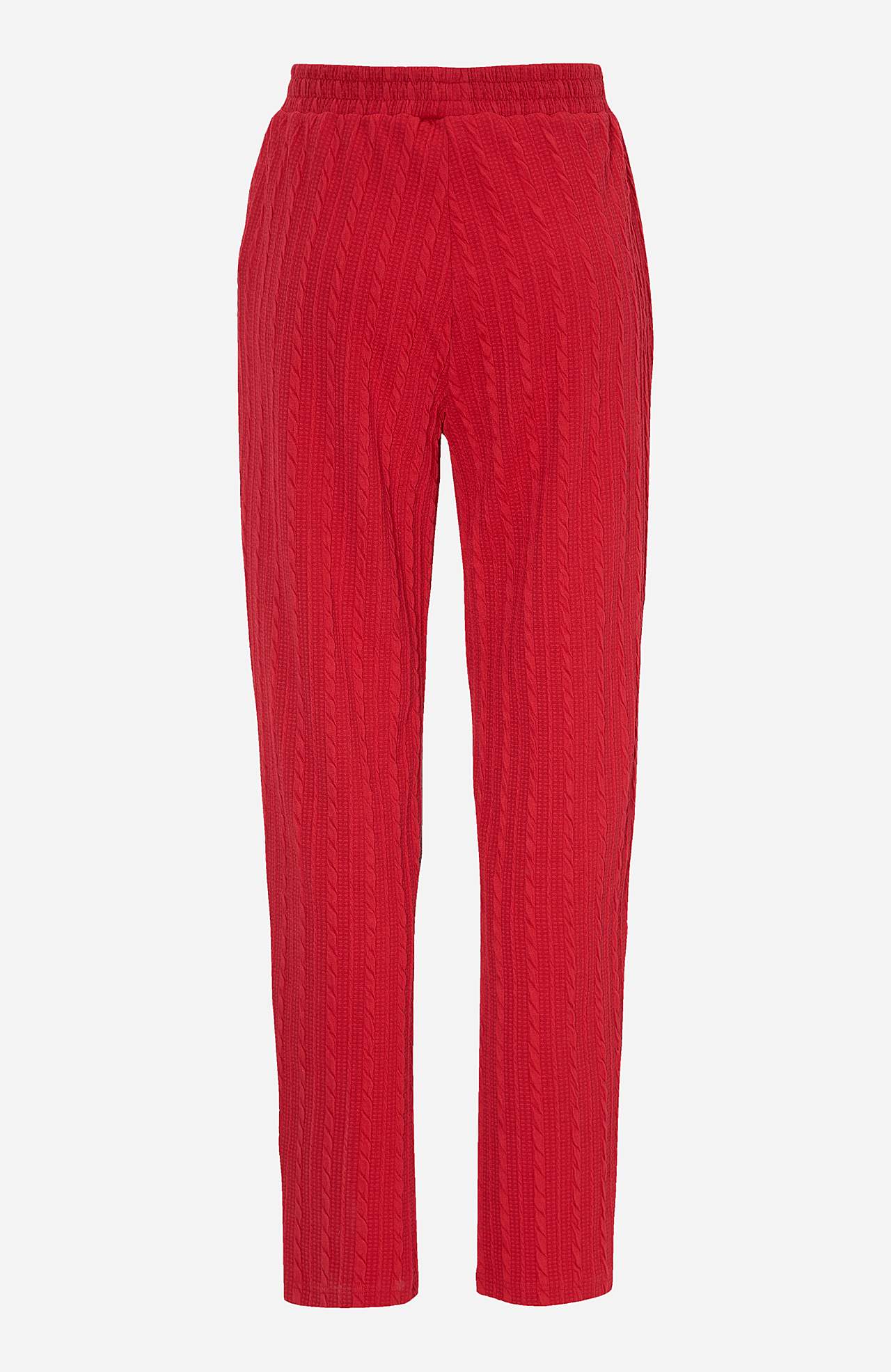Structuurgebreide jersey broek Cara