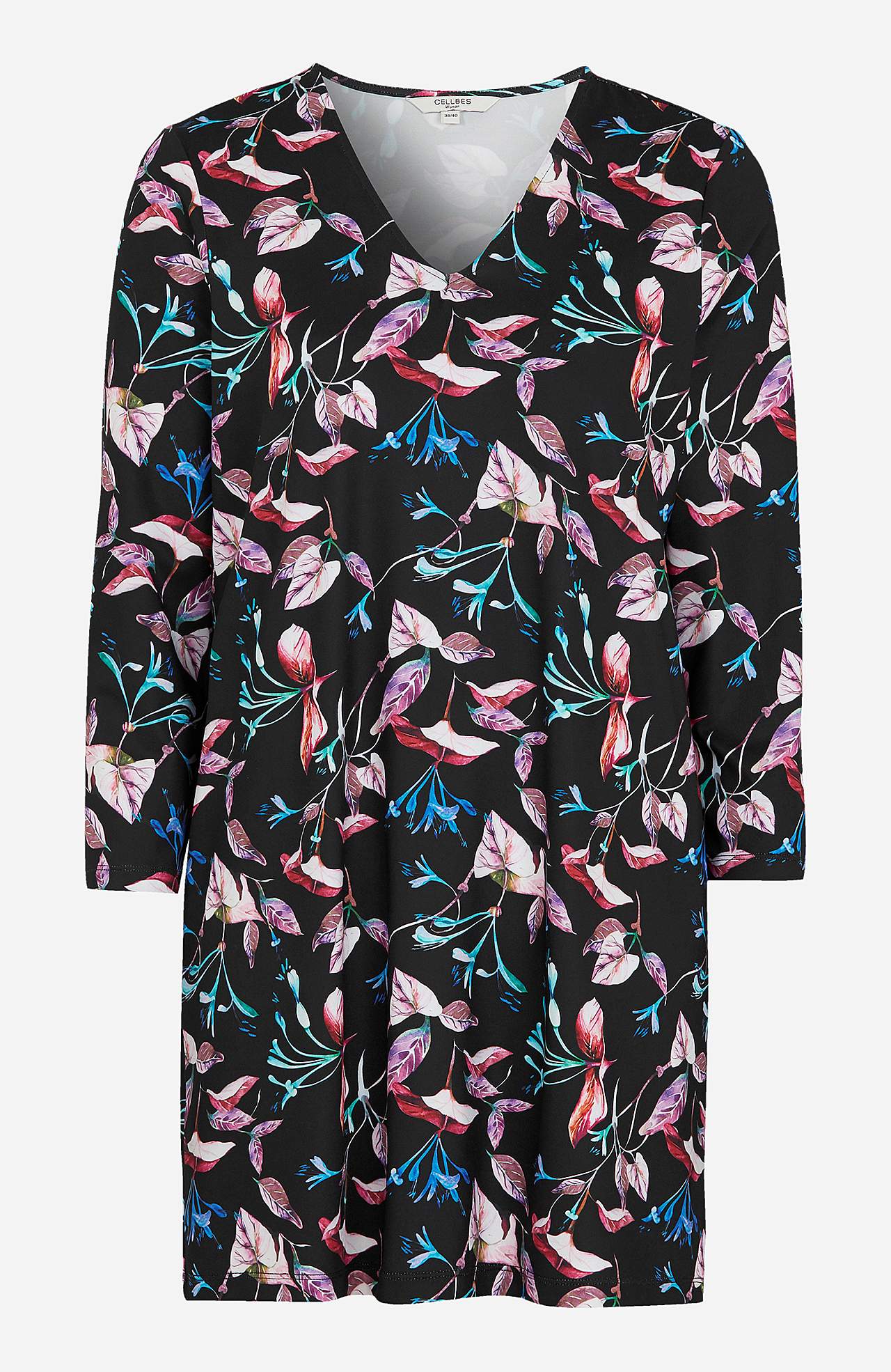 Jersey tuniek met kantpatroon Nelly