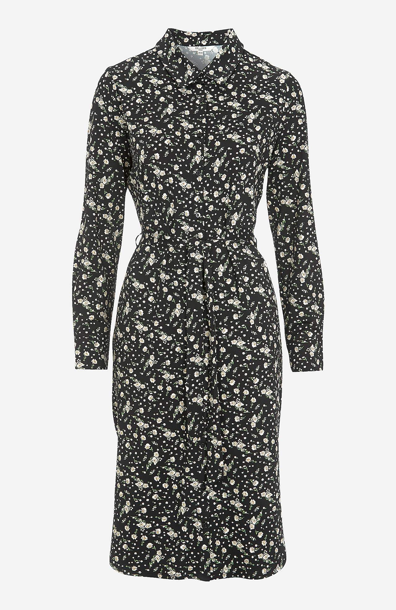 Patroonvormige overhemdjurk