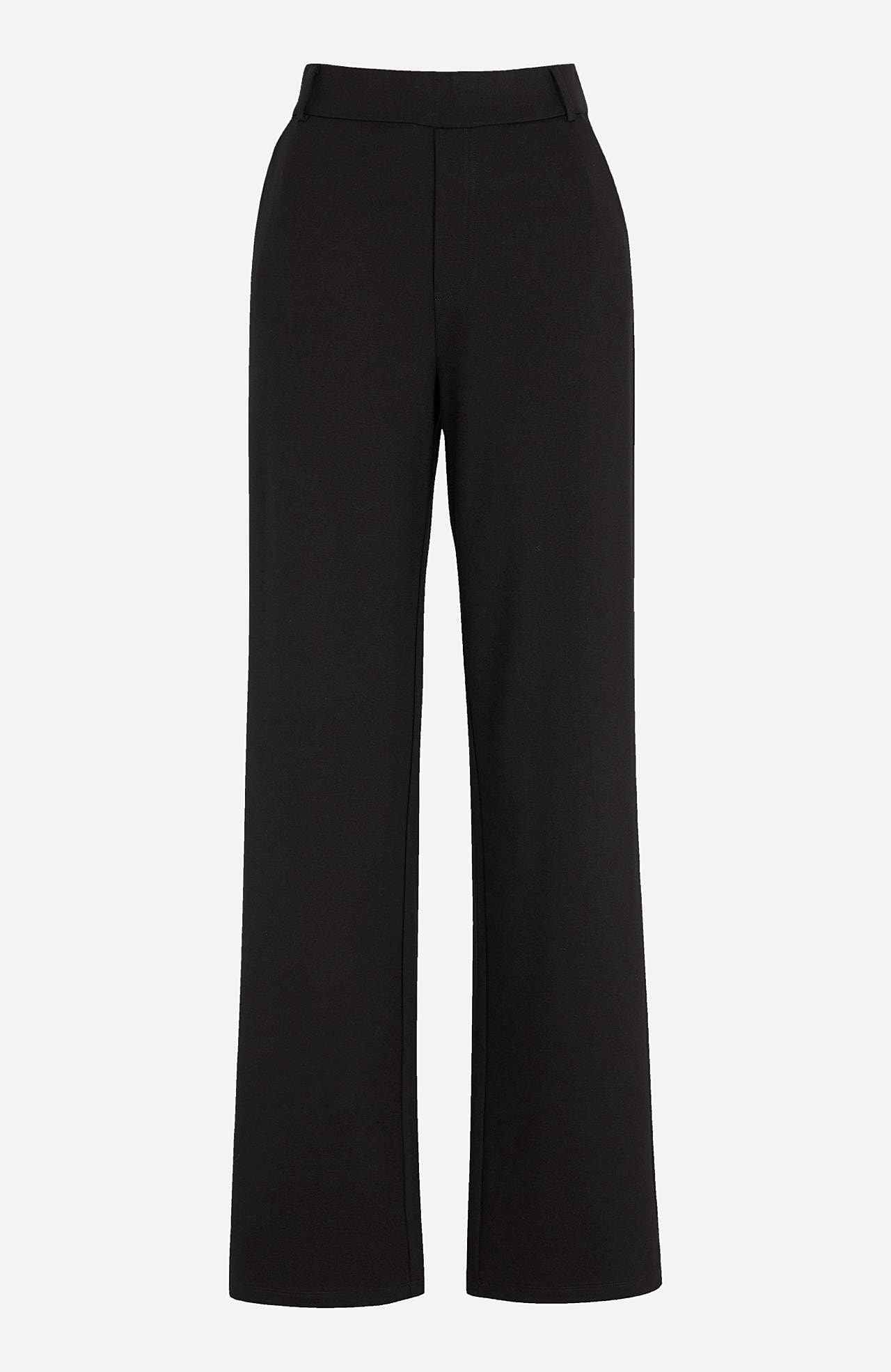 Wijde gebreide broek