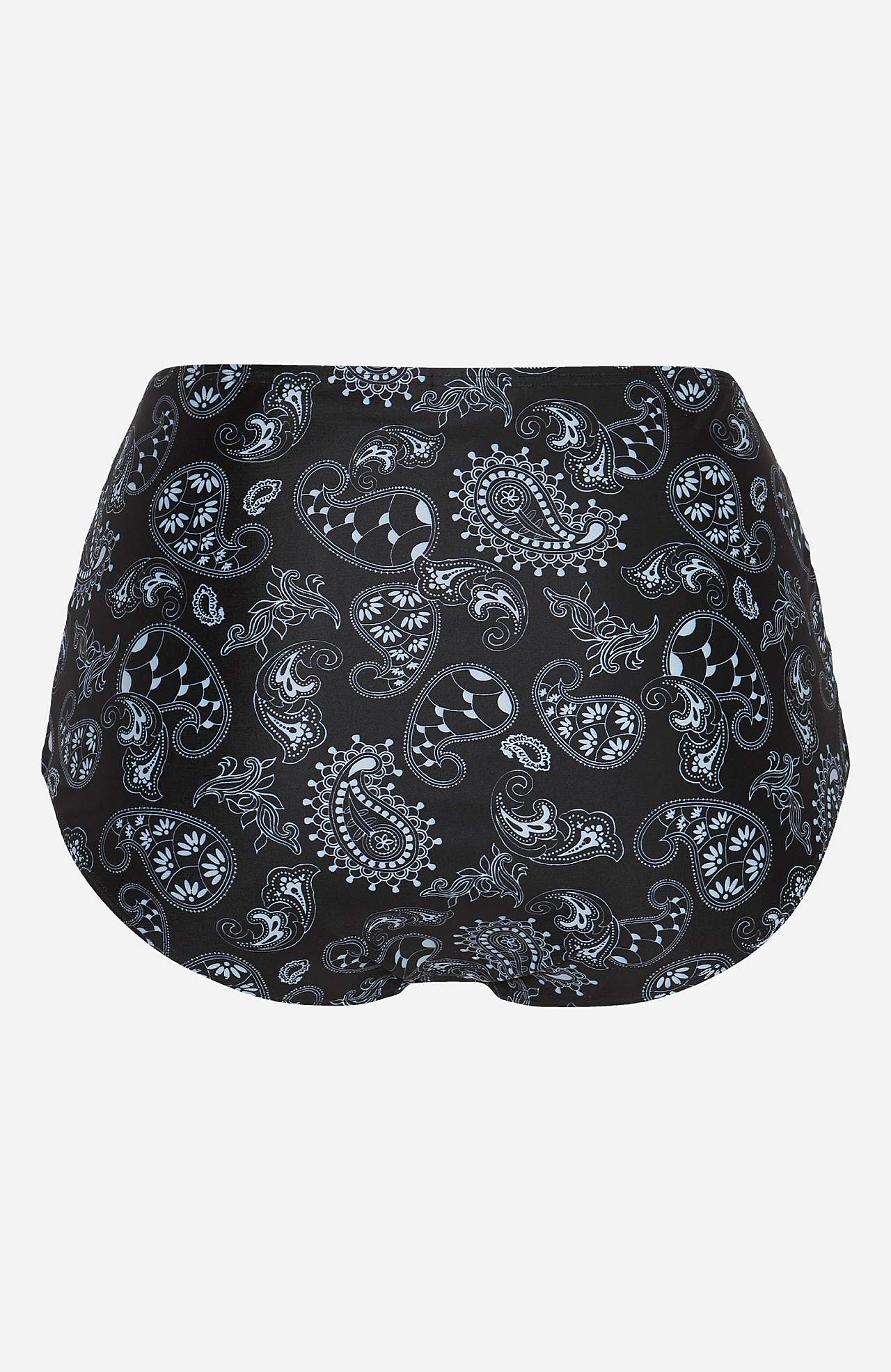 Bikinibroekje met hoge taille en een paisleypatroon