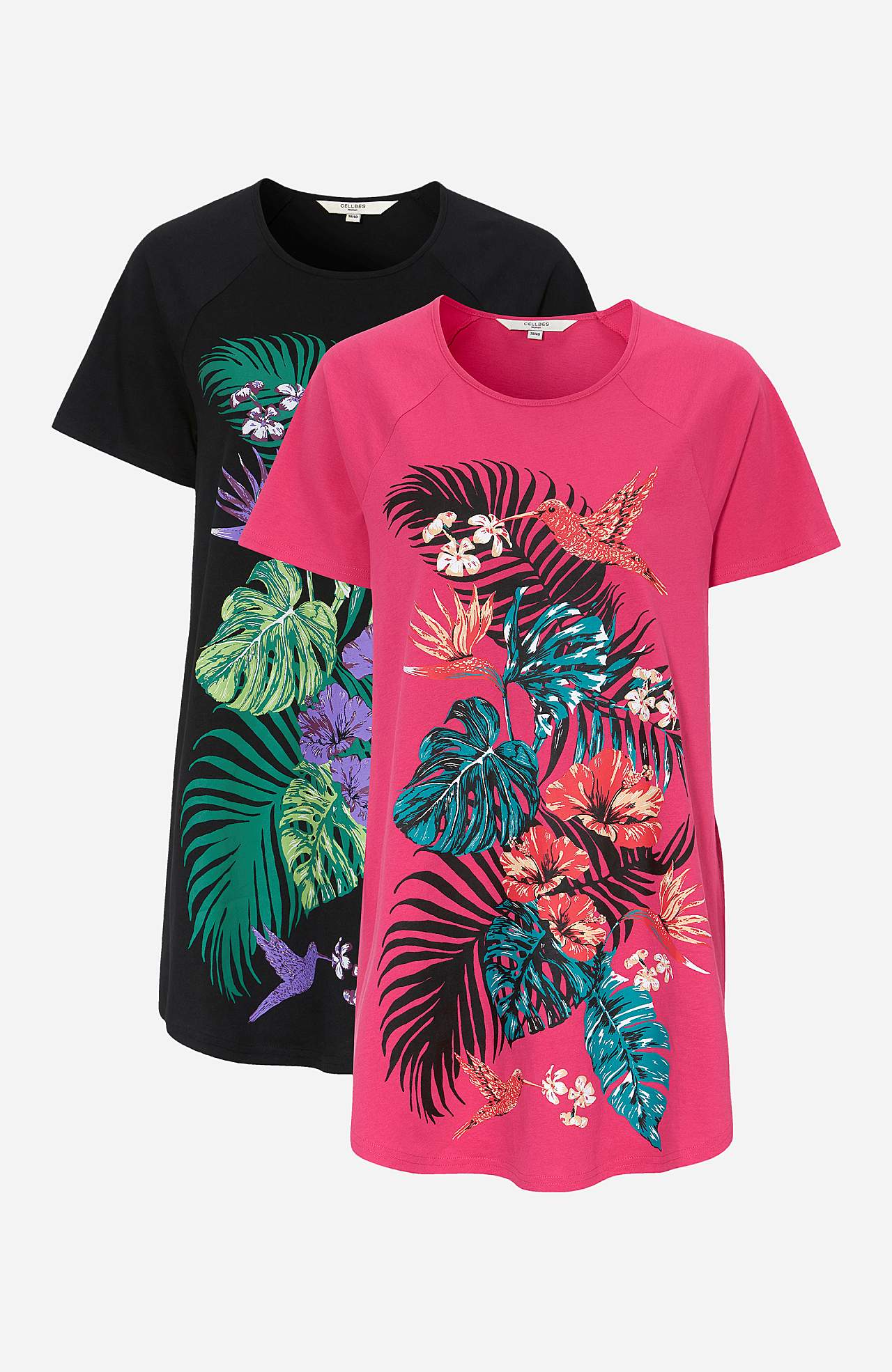 Lang t-shirt Set van 2
