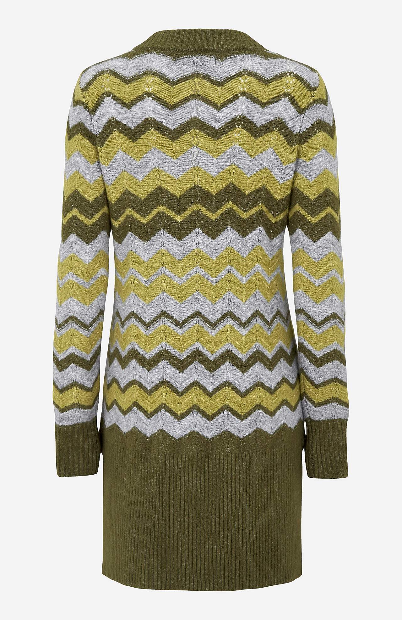 Gebreide trui met zigzag-patroon
