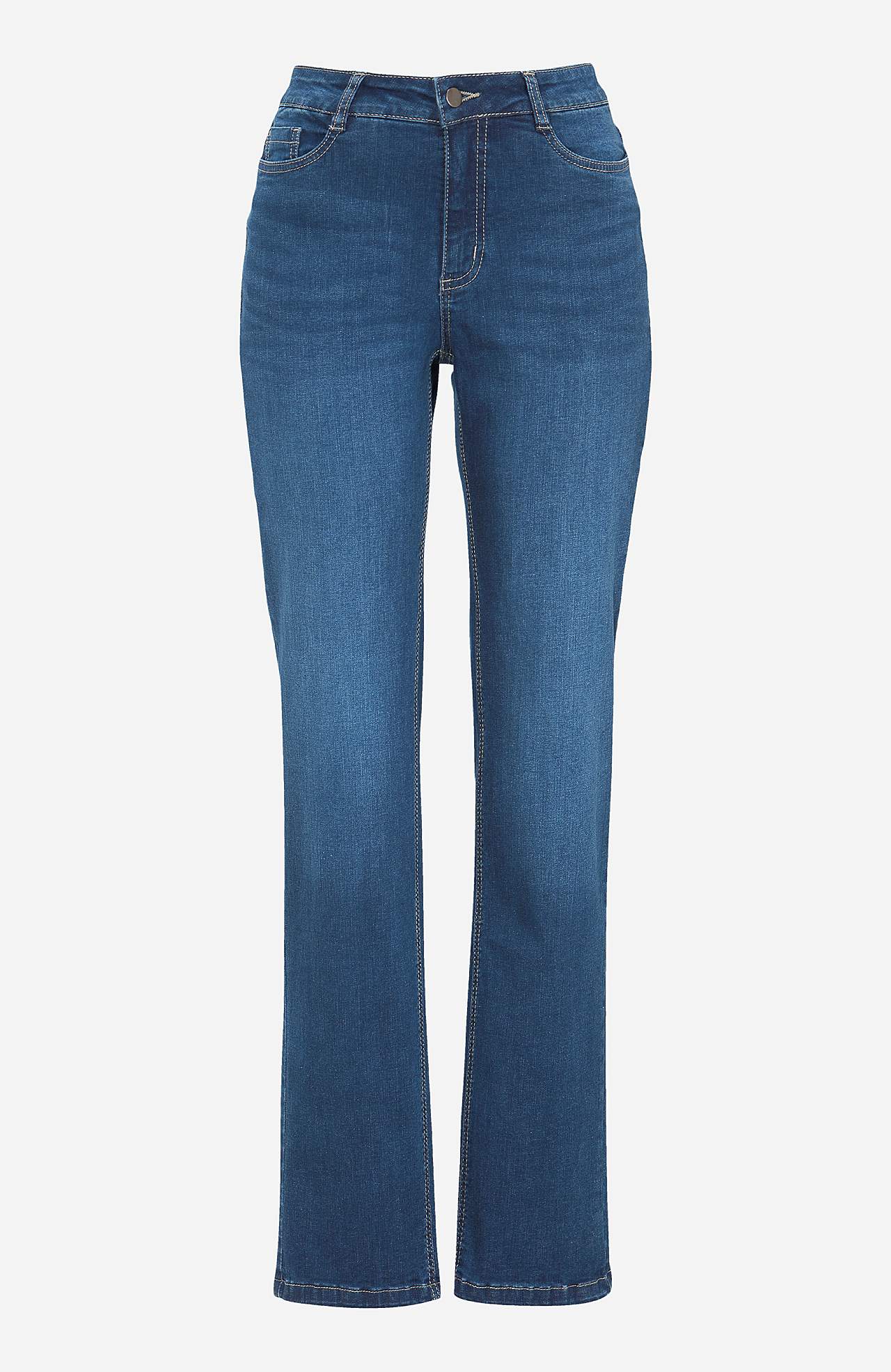 Stretch jeans met rechte pijpen - drie lengtes