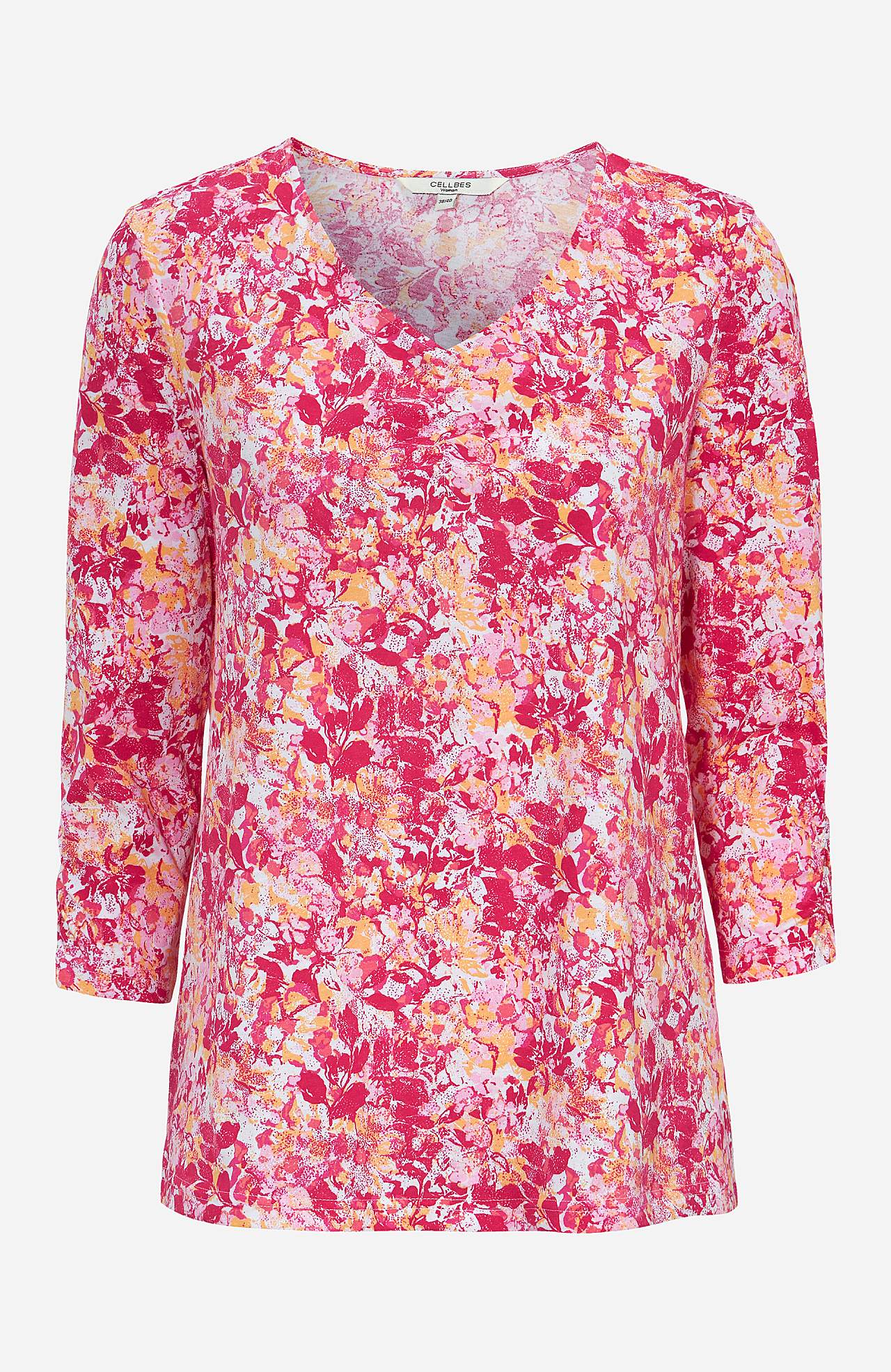 Bloemig jersey-topje Agatha