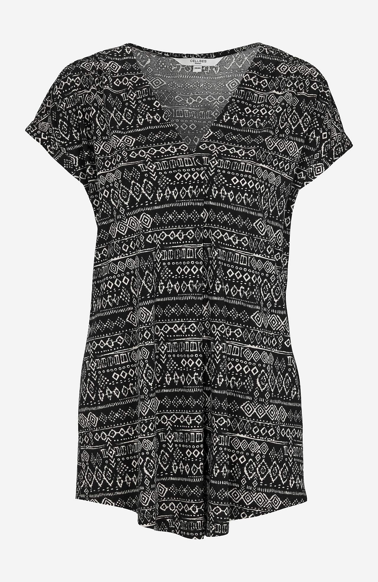 Jersey tuniek met korte mouwen