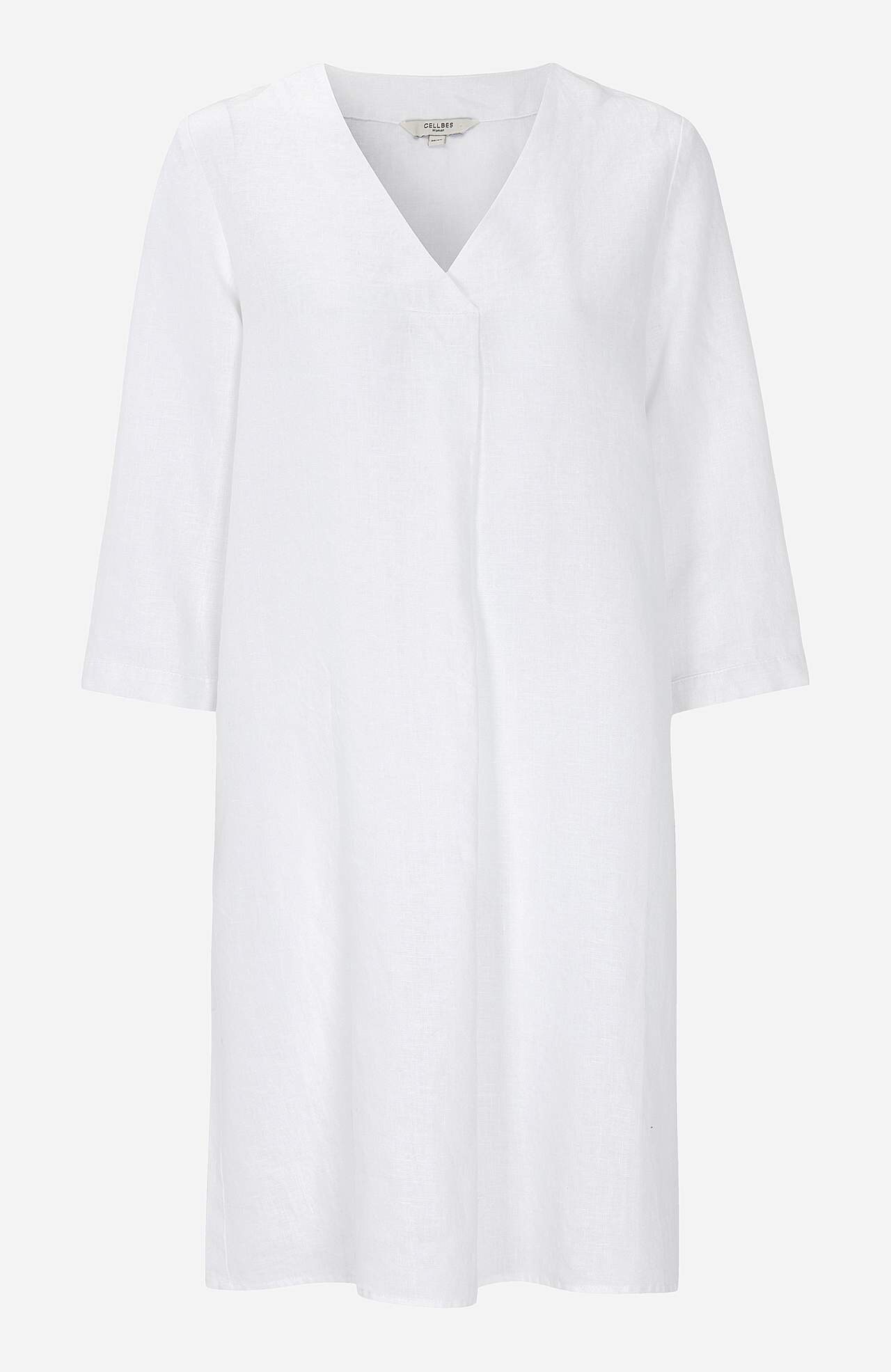 Linnen Premium jurk met v-halslijn Joanne