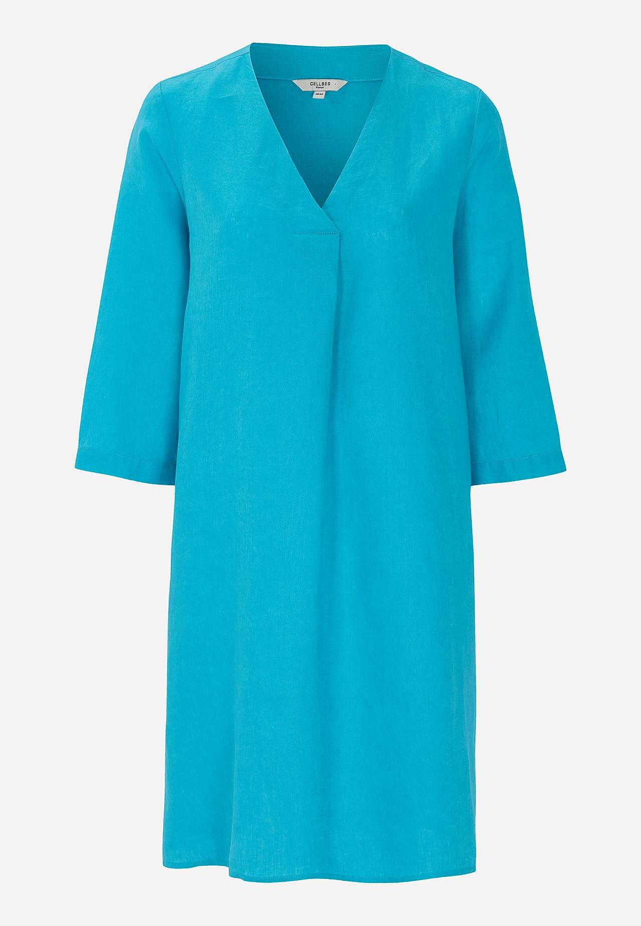 Linnen Premium jurk met v-halslijn Joanne