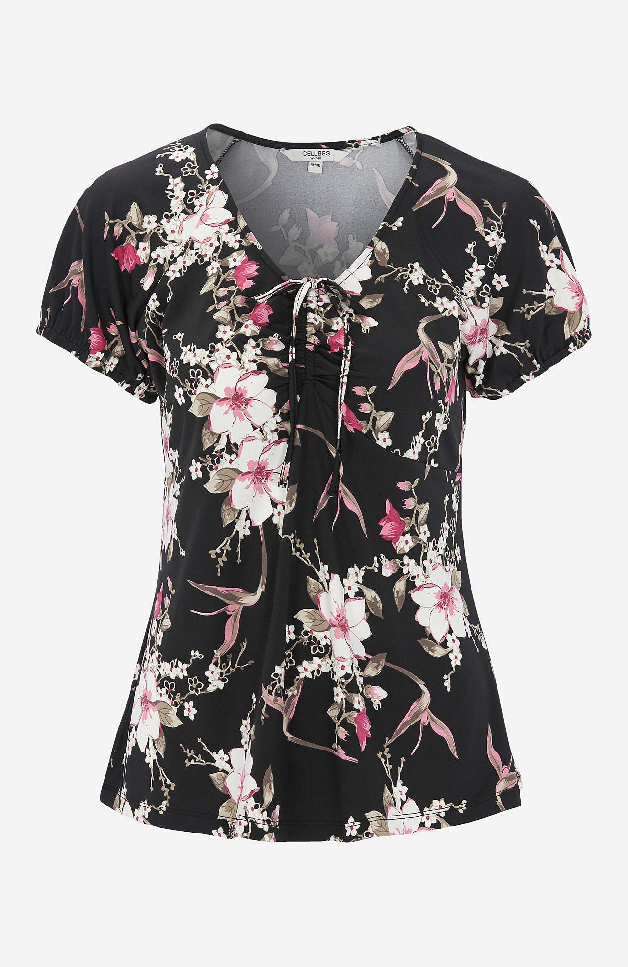 Patroonvormig jersey-topje