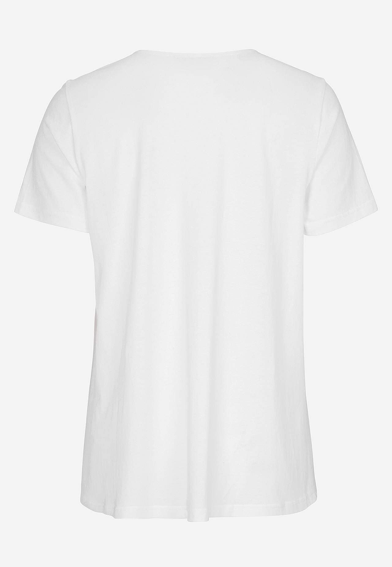 Jersey-topje met een v-hals