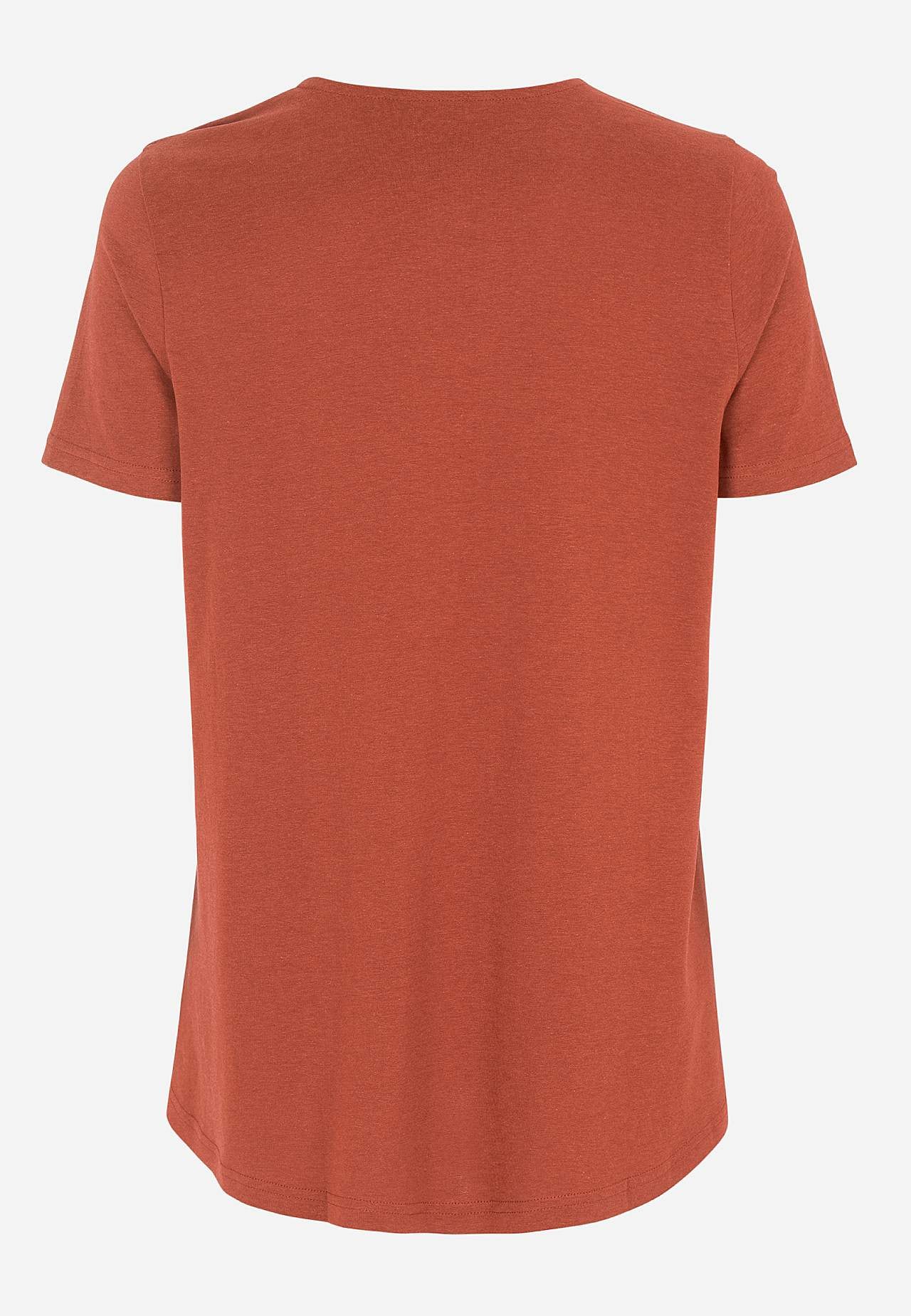 Jersey-topje met een v-hals