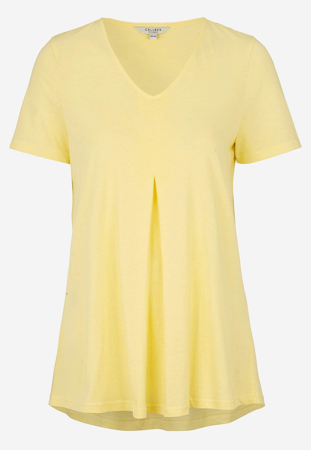 Jersey-topje met een v-hals