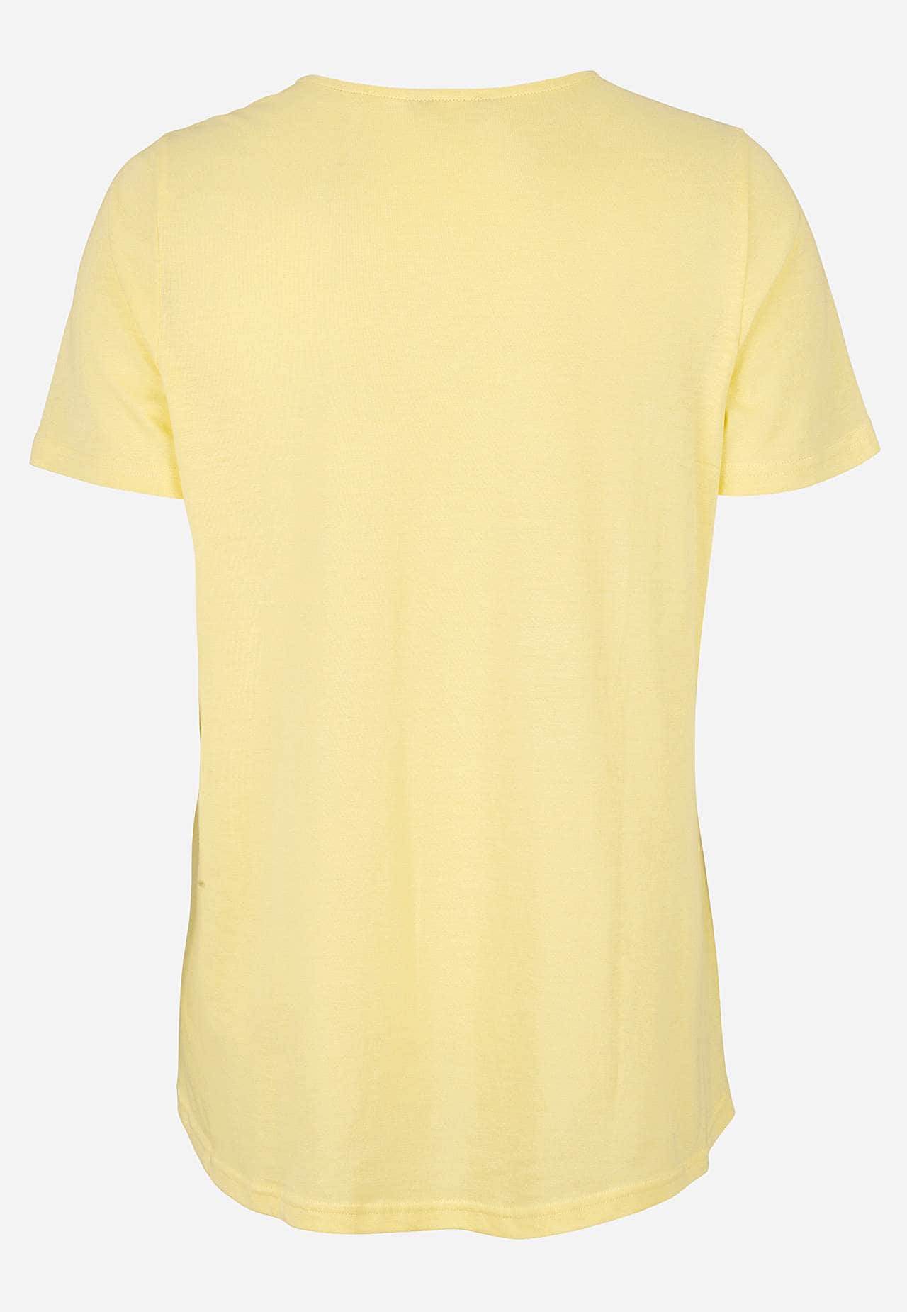 Jersey-topje met een v-hals