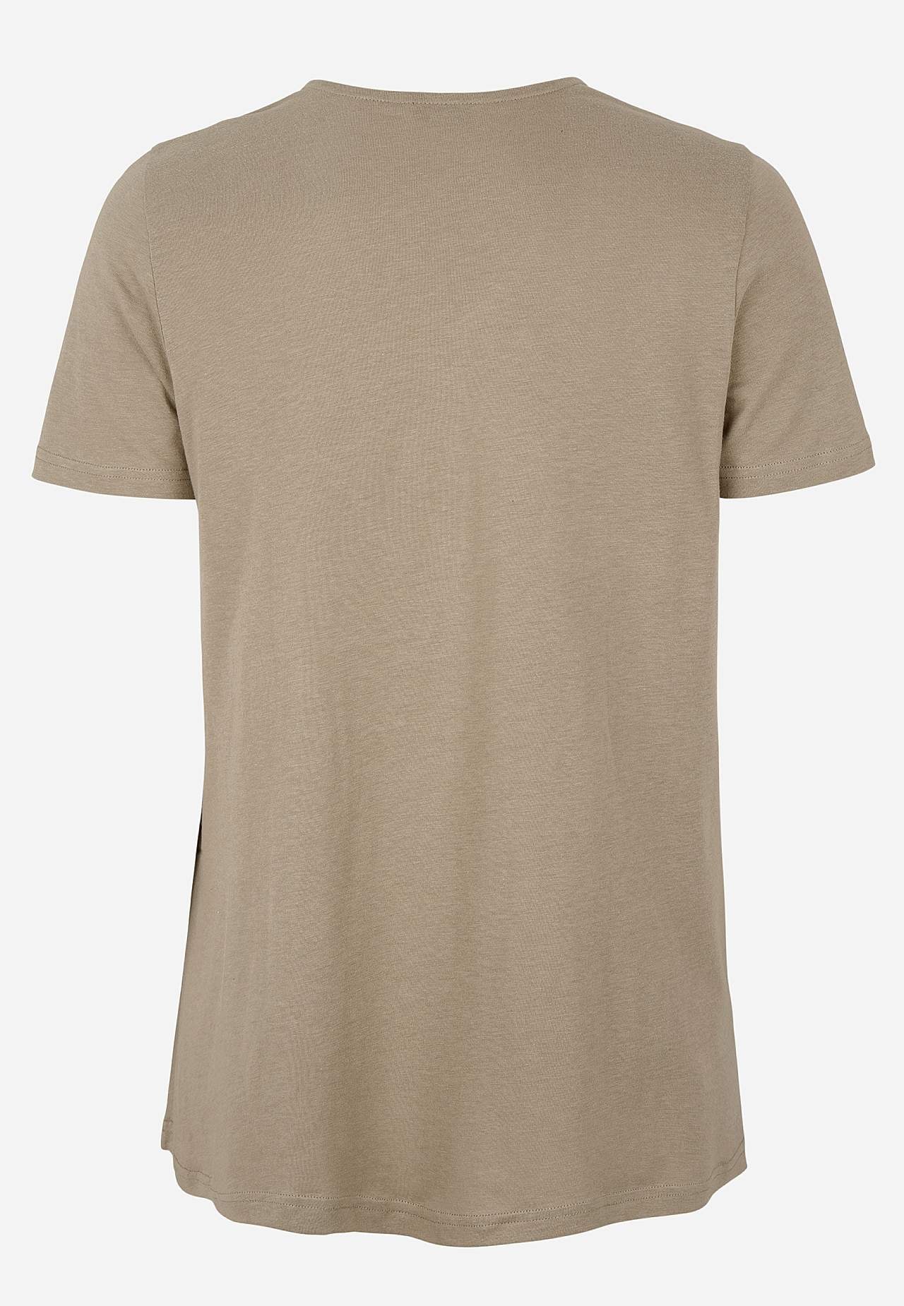 Jersey-topje met een v-hals