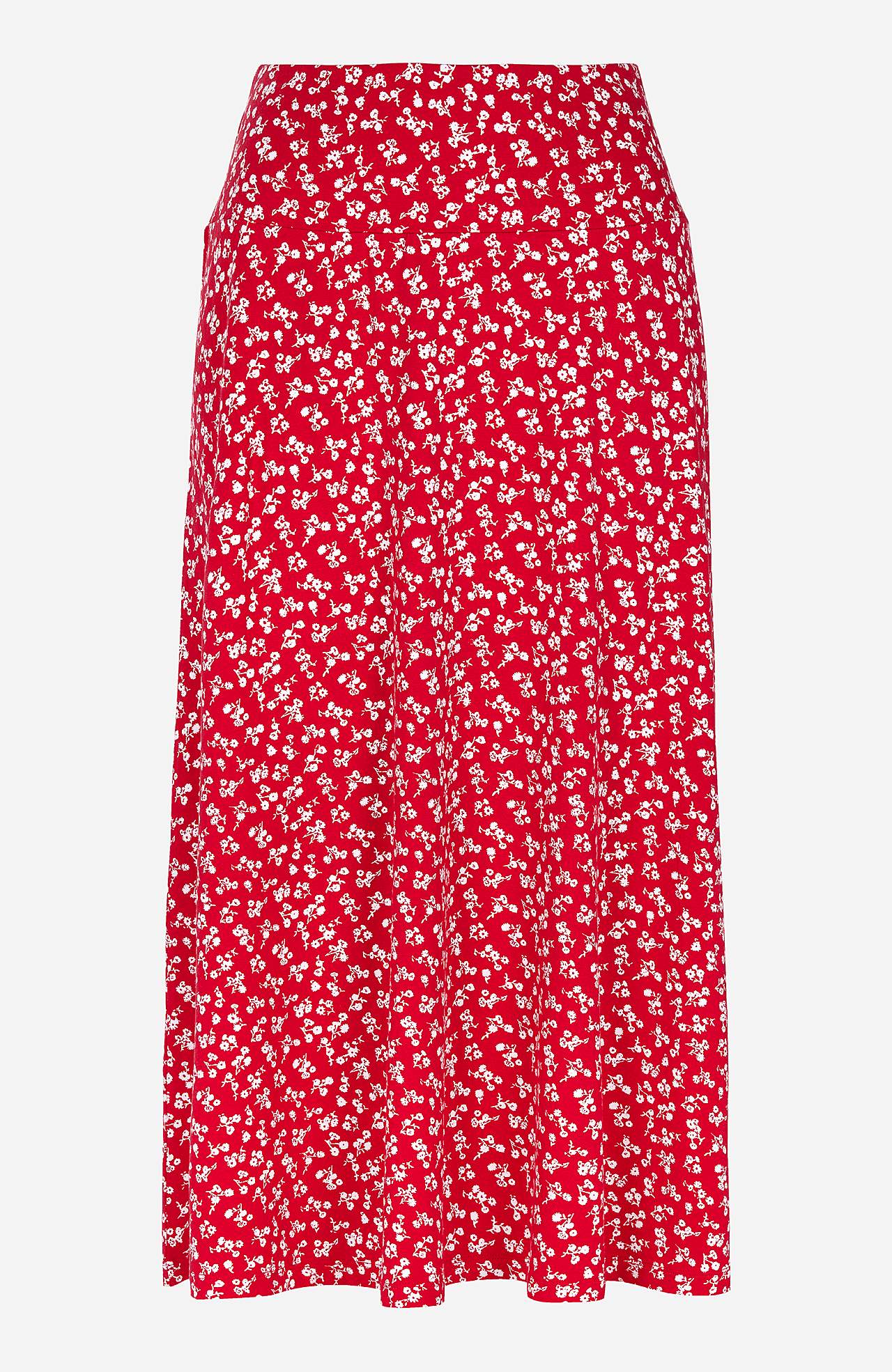 Lange en flared jersey rok Kate