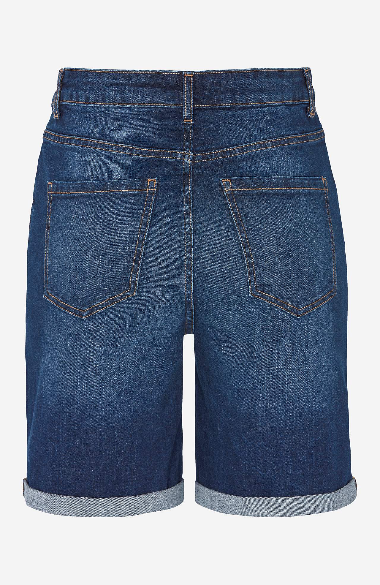 Jeansshort met comfortabelle rek