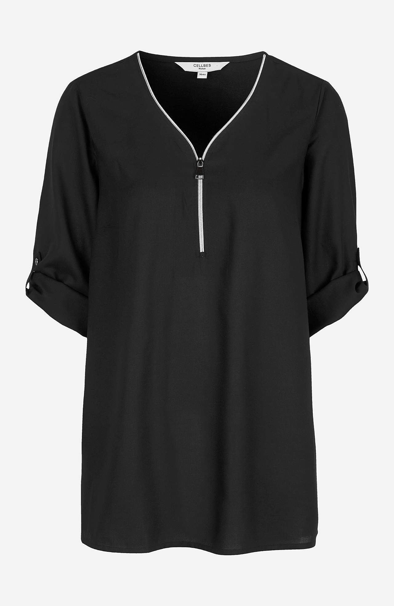 V-hals tuniek in twee lengtes
