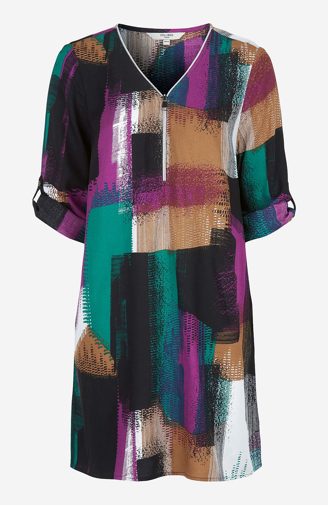 V-hals tuniek in twee lengtes