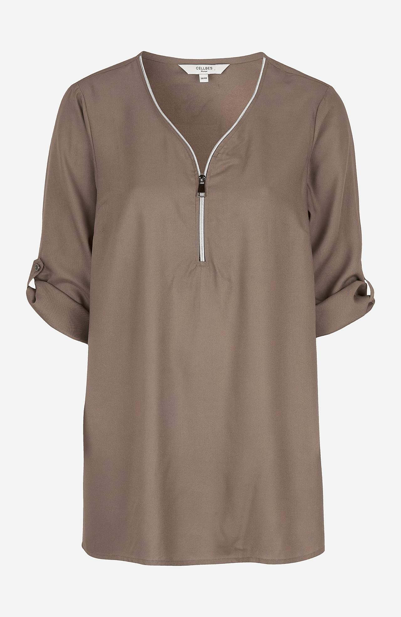 V-hals tuniek in twee lengtes