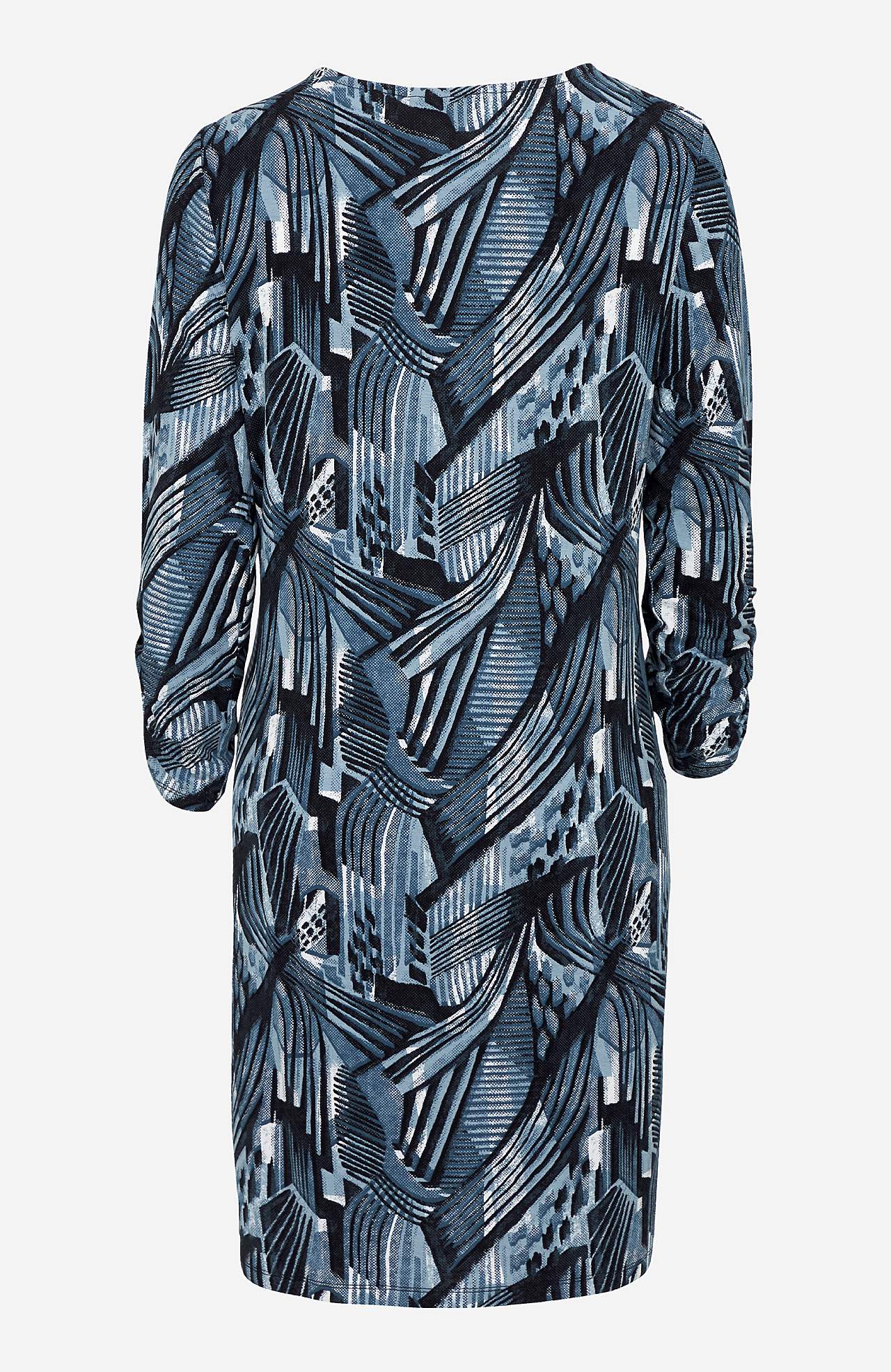 Lange jersey tuniek met hoge split