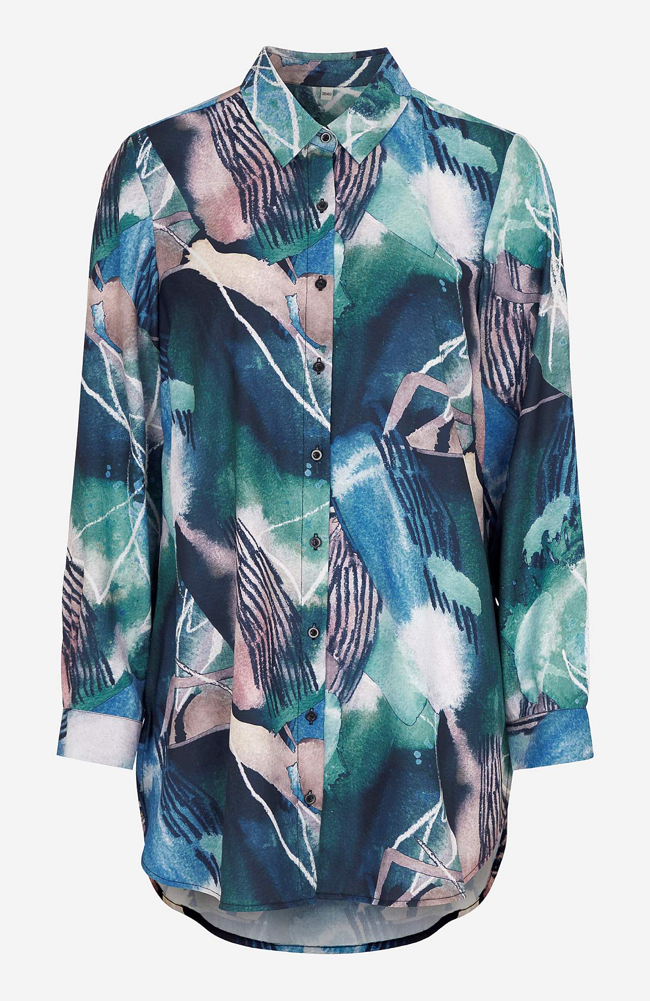 Lang shirt met knoppen