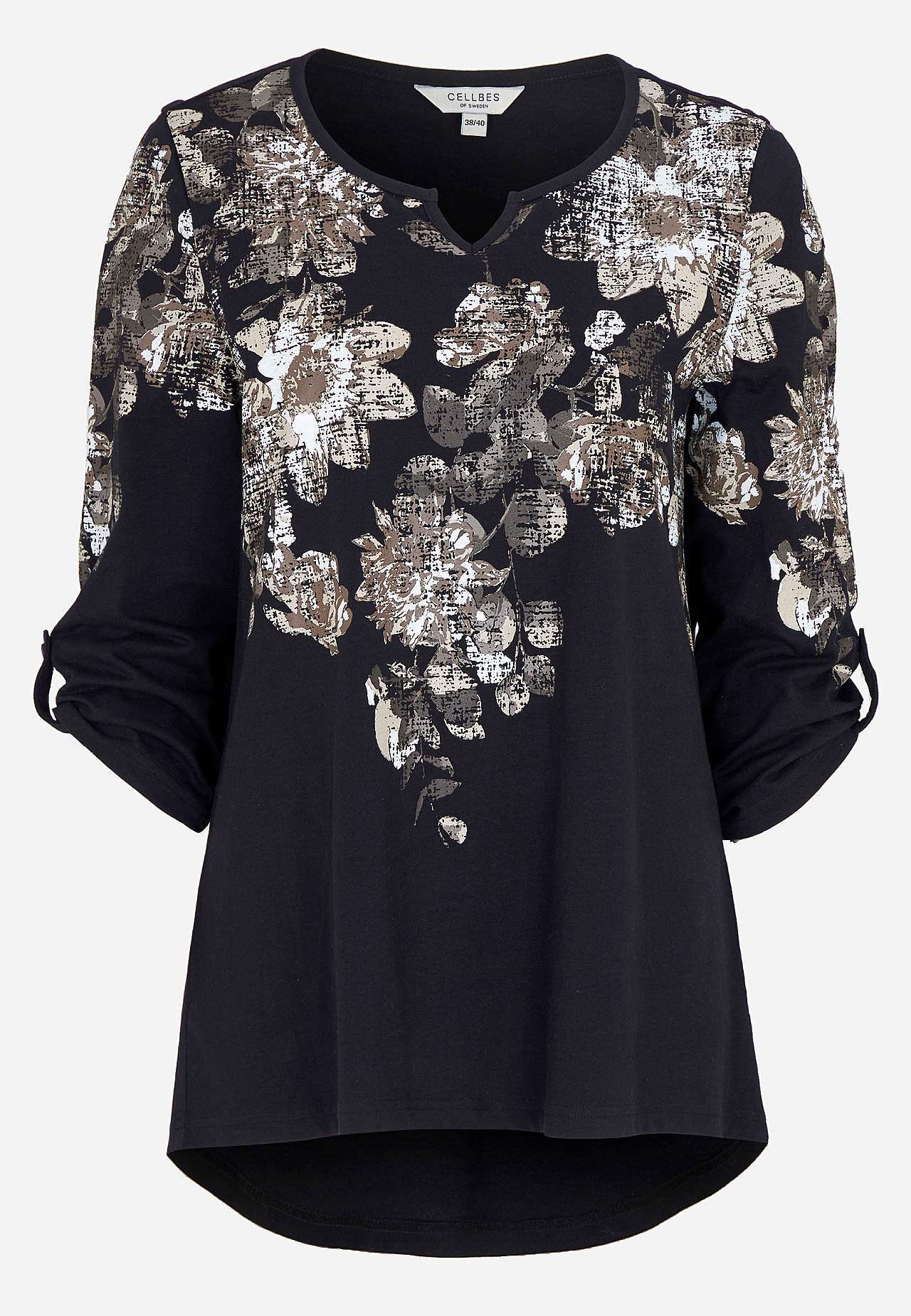 Jersey-topje met patroon