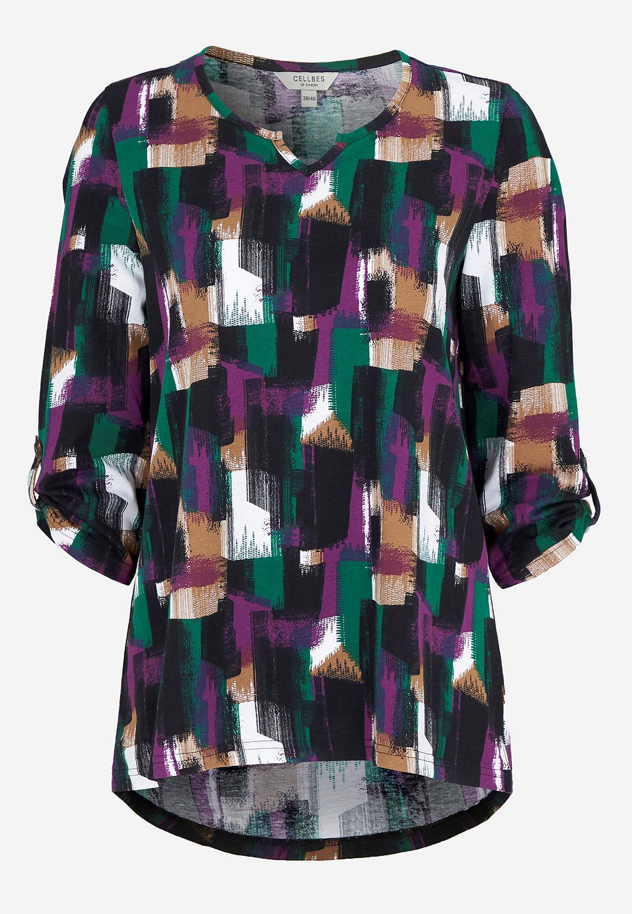 Jersey-topje met patroon