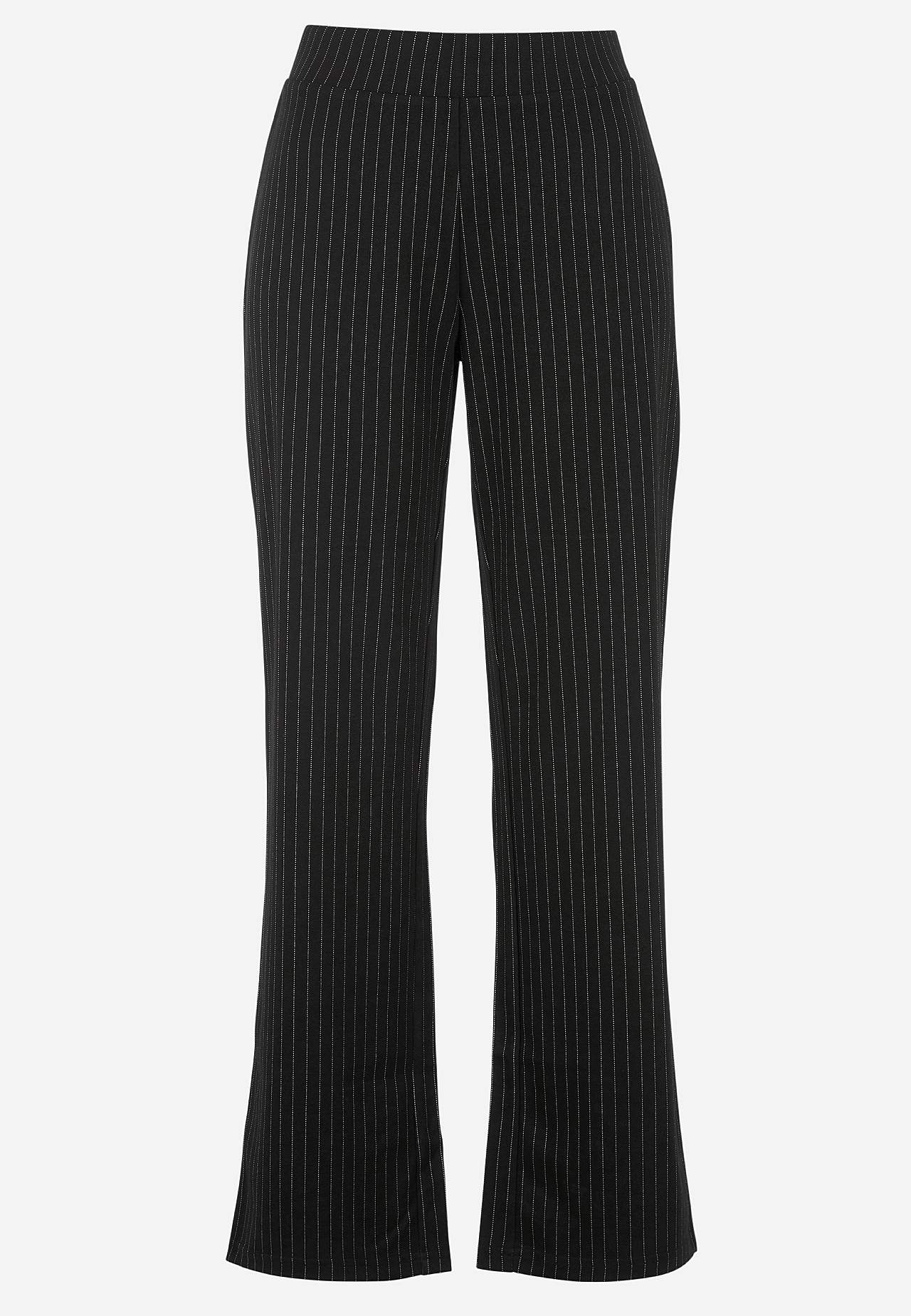 Jersey broek met rechte benen