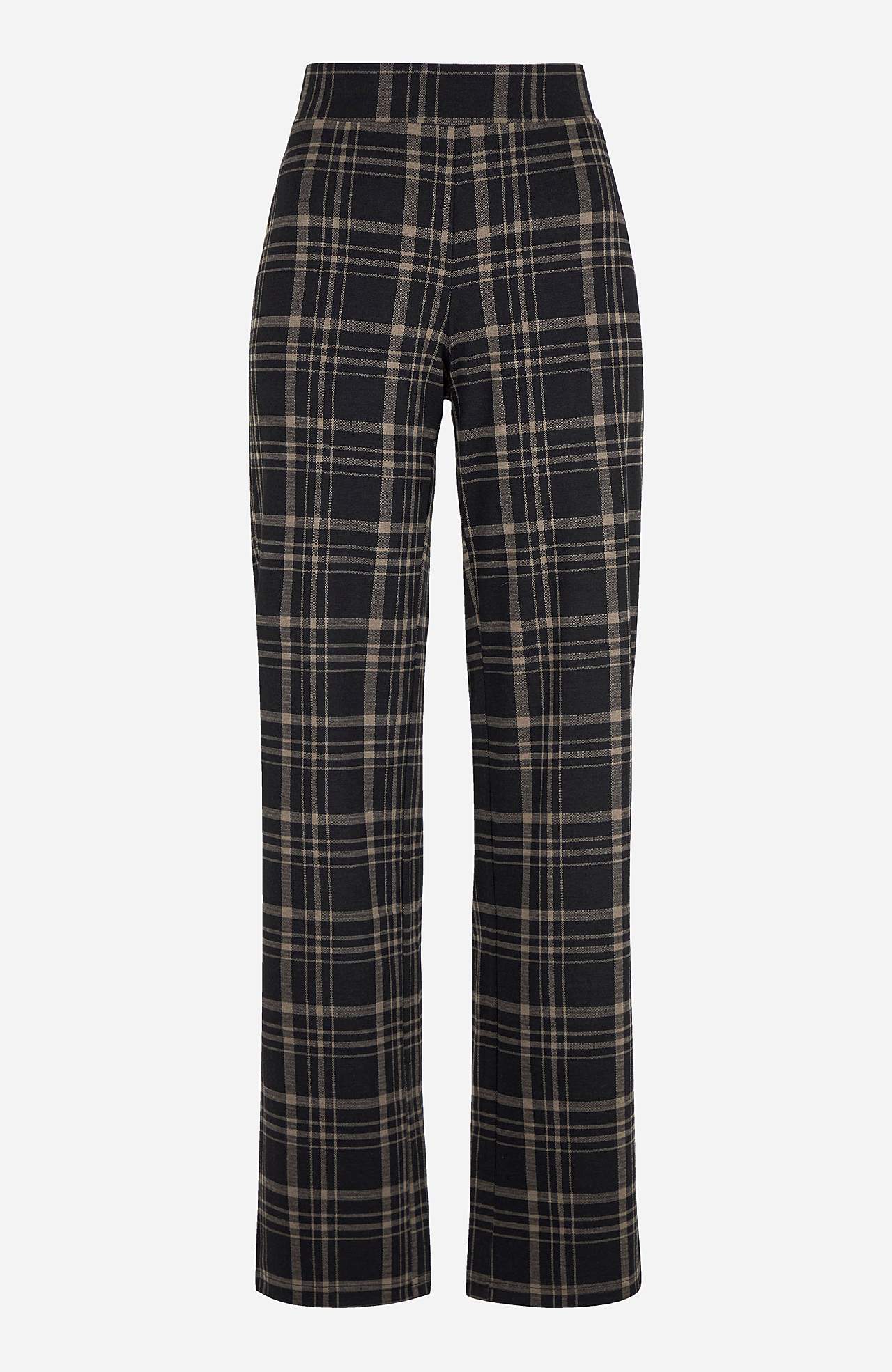 Jersey broek met rechte benen