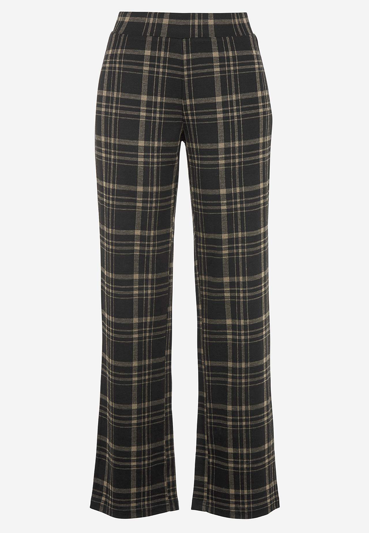 Jersey broek met rechte benen