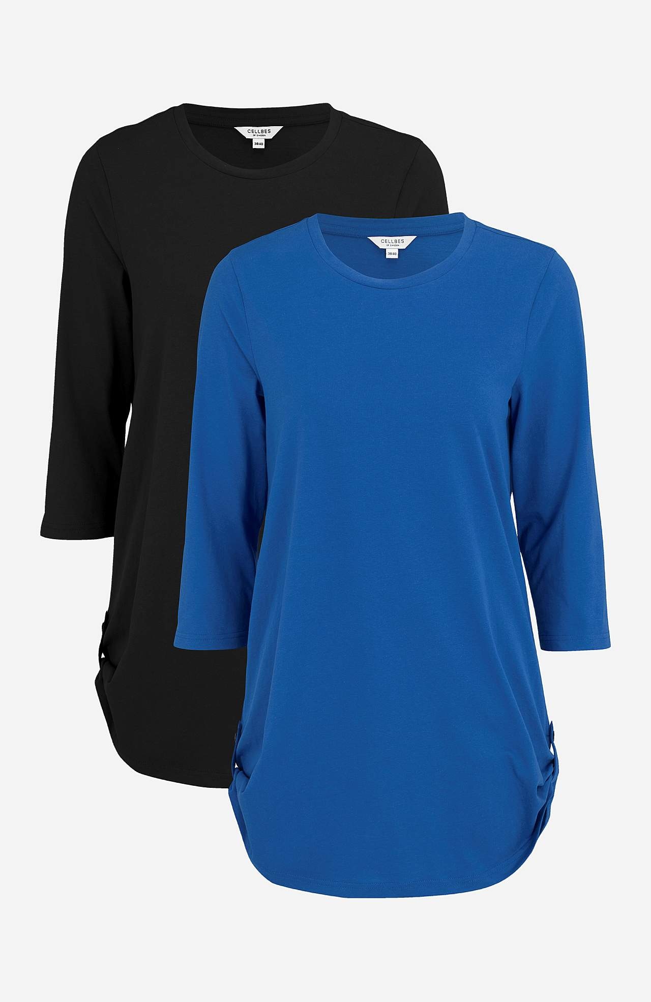 Jersey tuniek met 3/4 mouw Set van 2