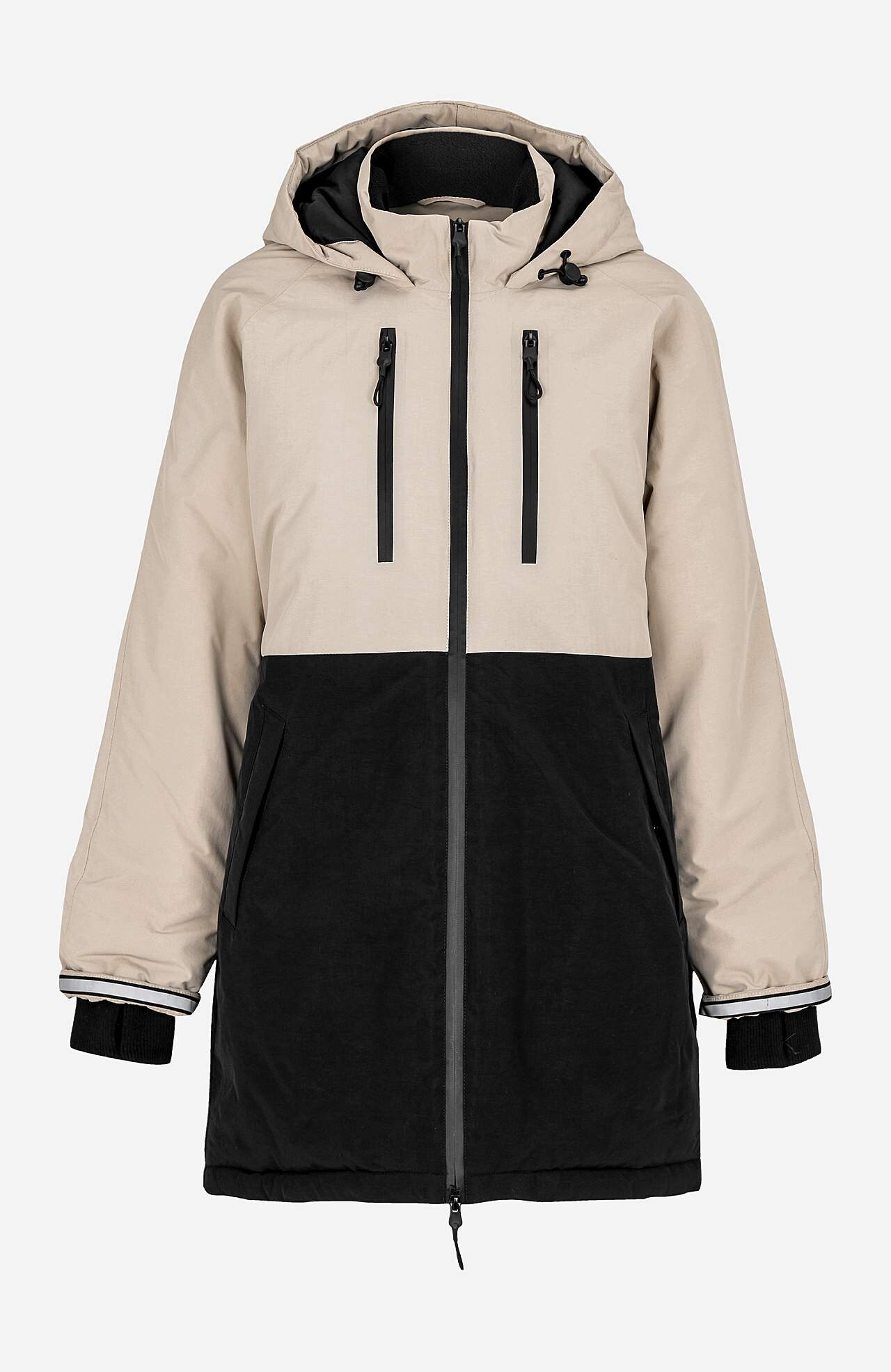 Functionele en gevoerde jas