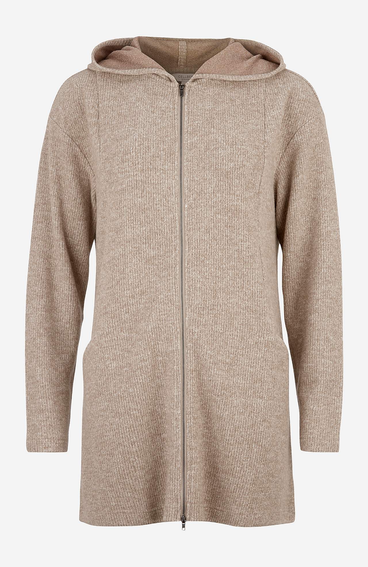 Super zachte lange cardigan met zakken