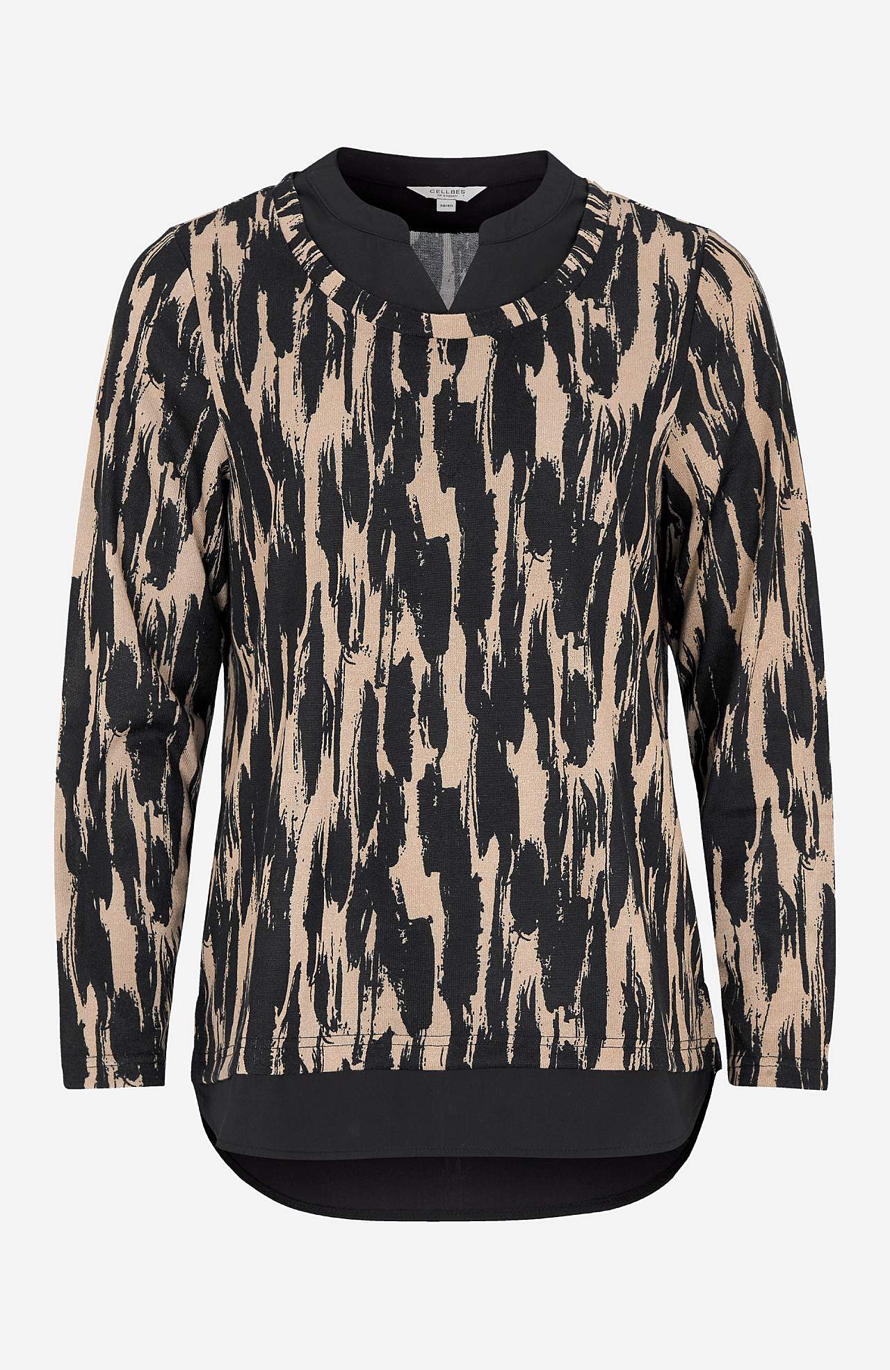 2-in-1 jersey-topje met patroon