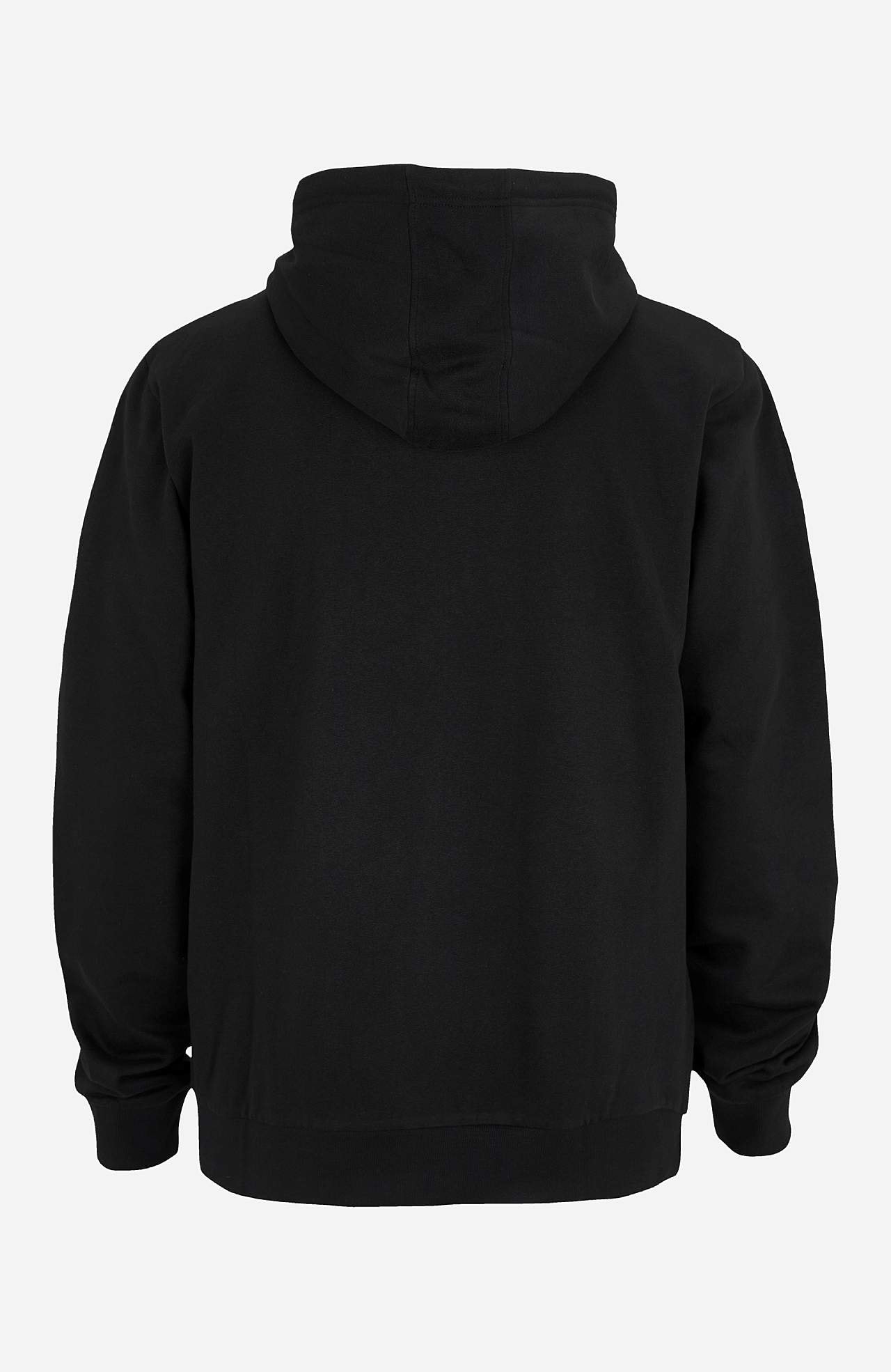 Eenkleurige capuchonsweater met rits