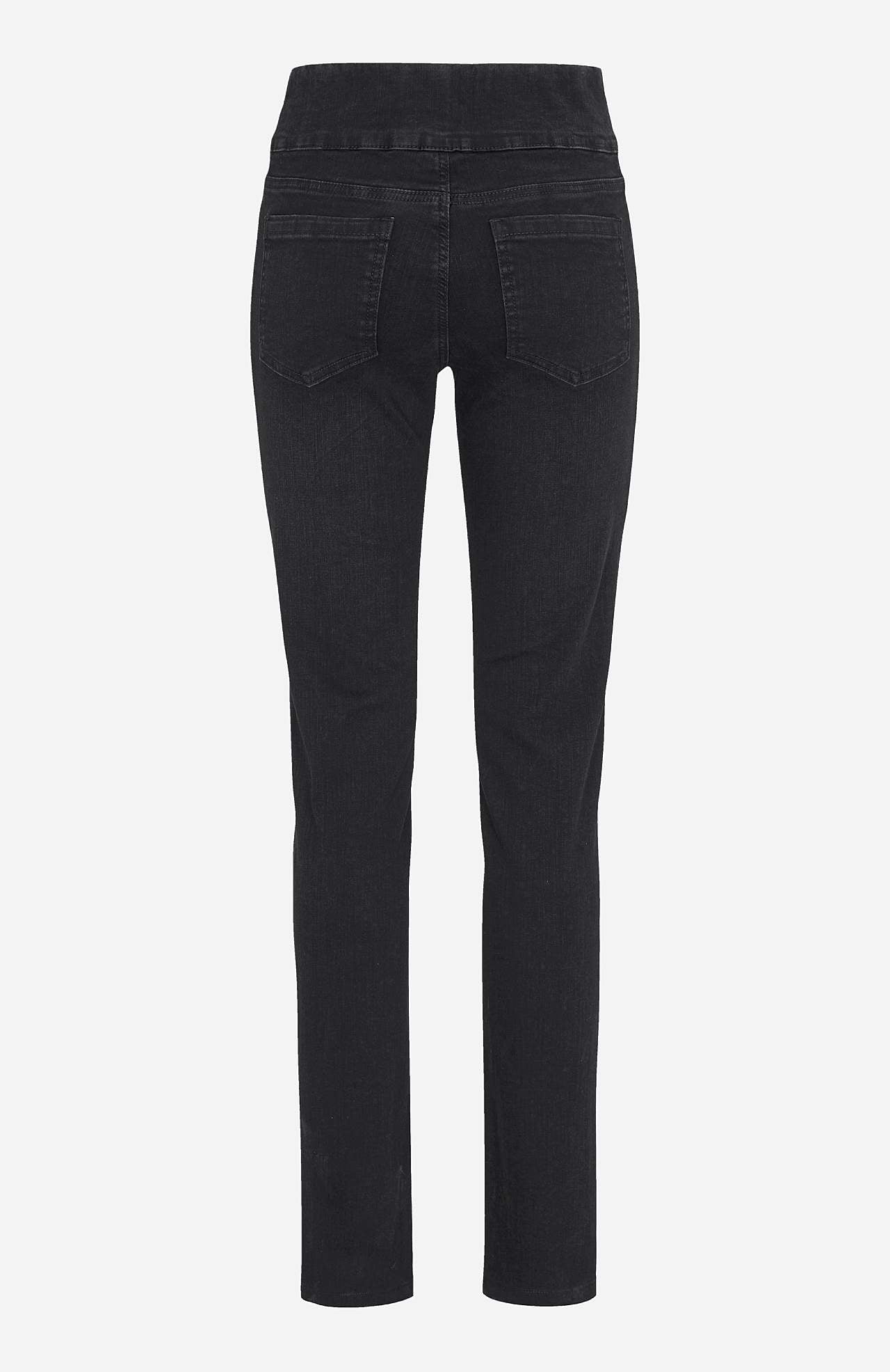 Elastische jegging met bergkristal details
