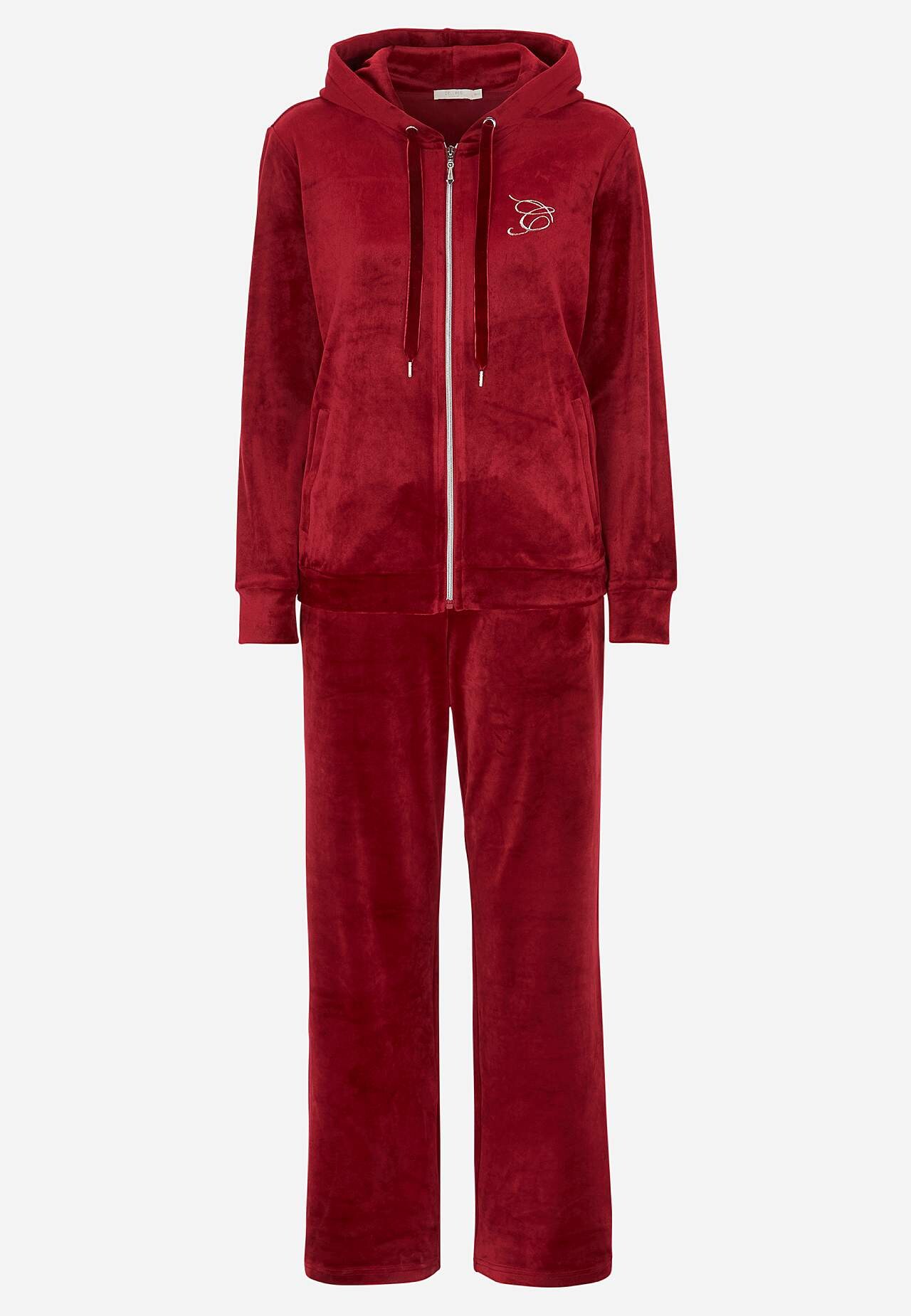 Tweedelige velours-set