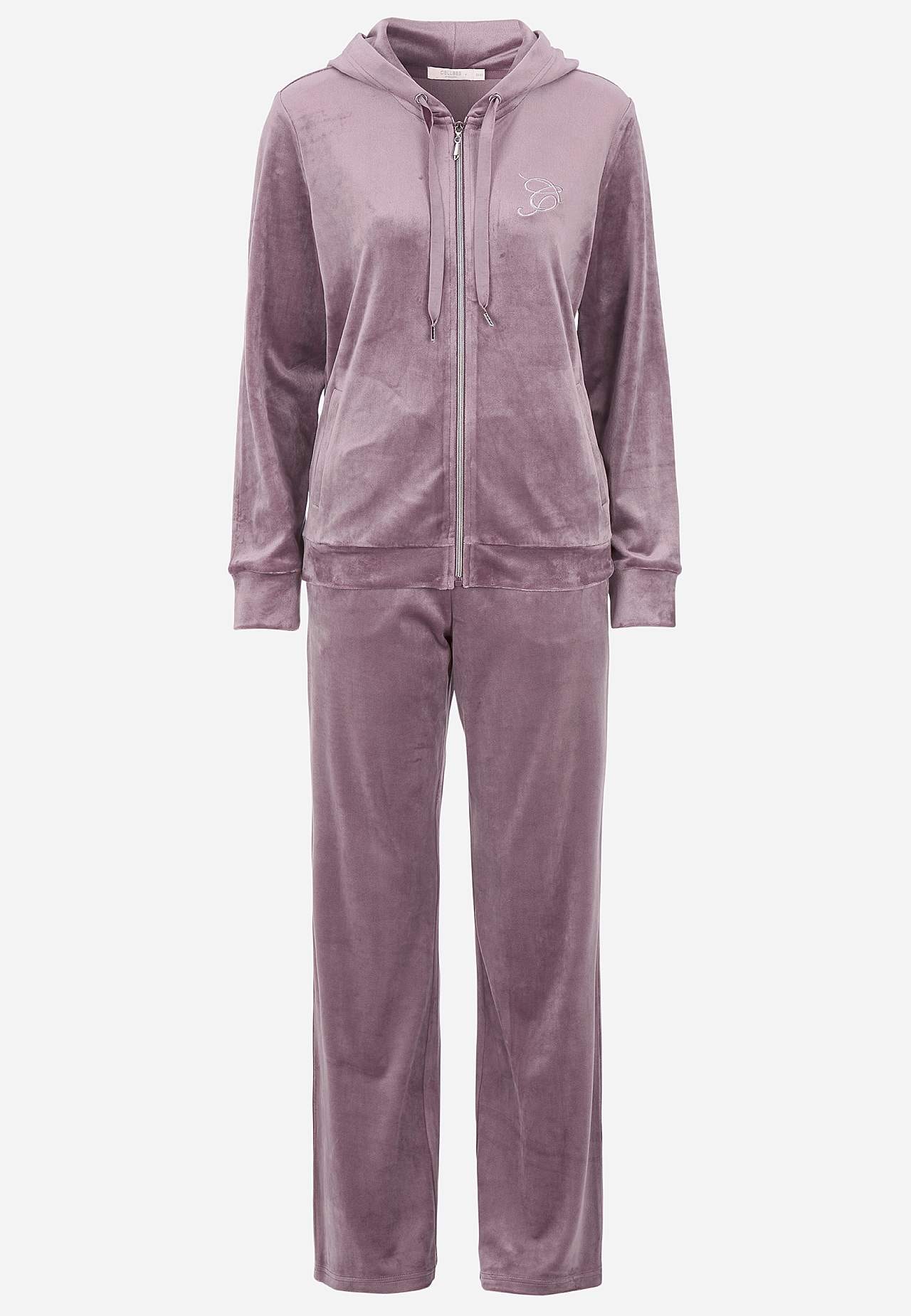 Tweedelige velours-set
