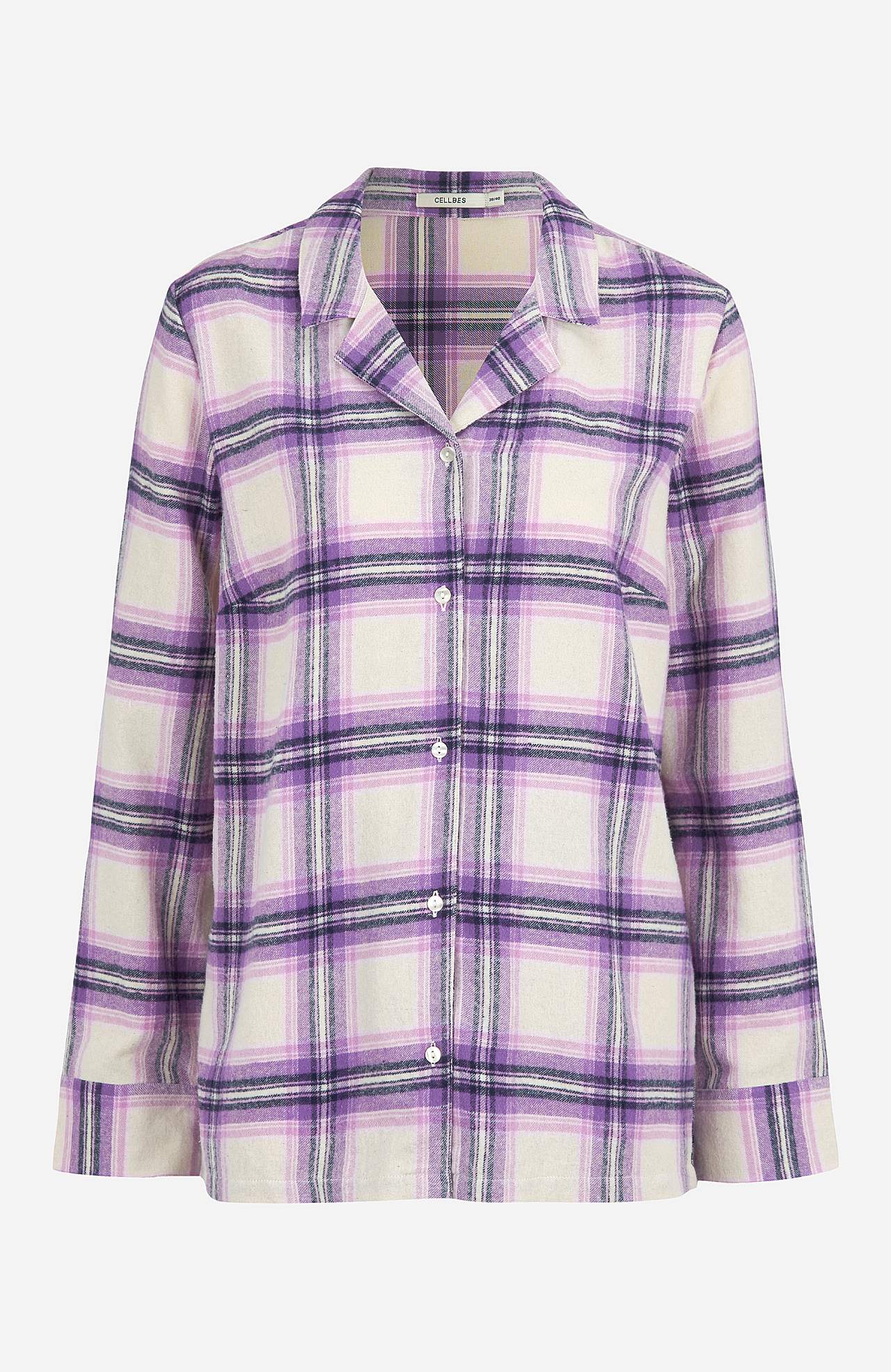 Geruite pyjama van flanel