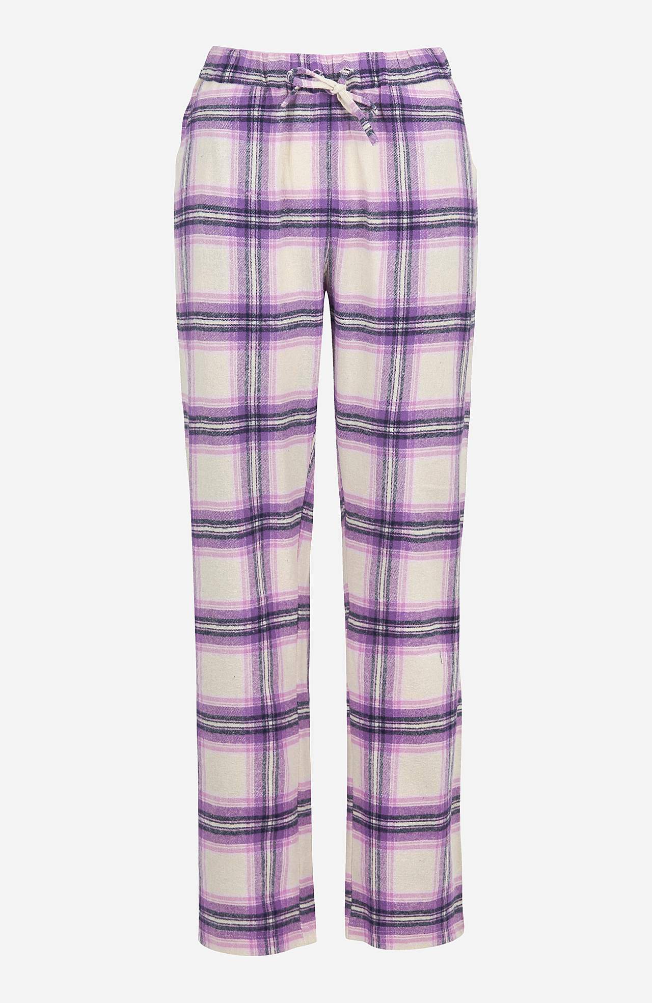 Geruite pyjama van flanel