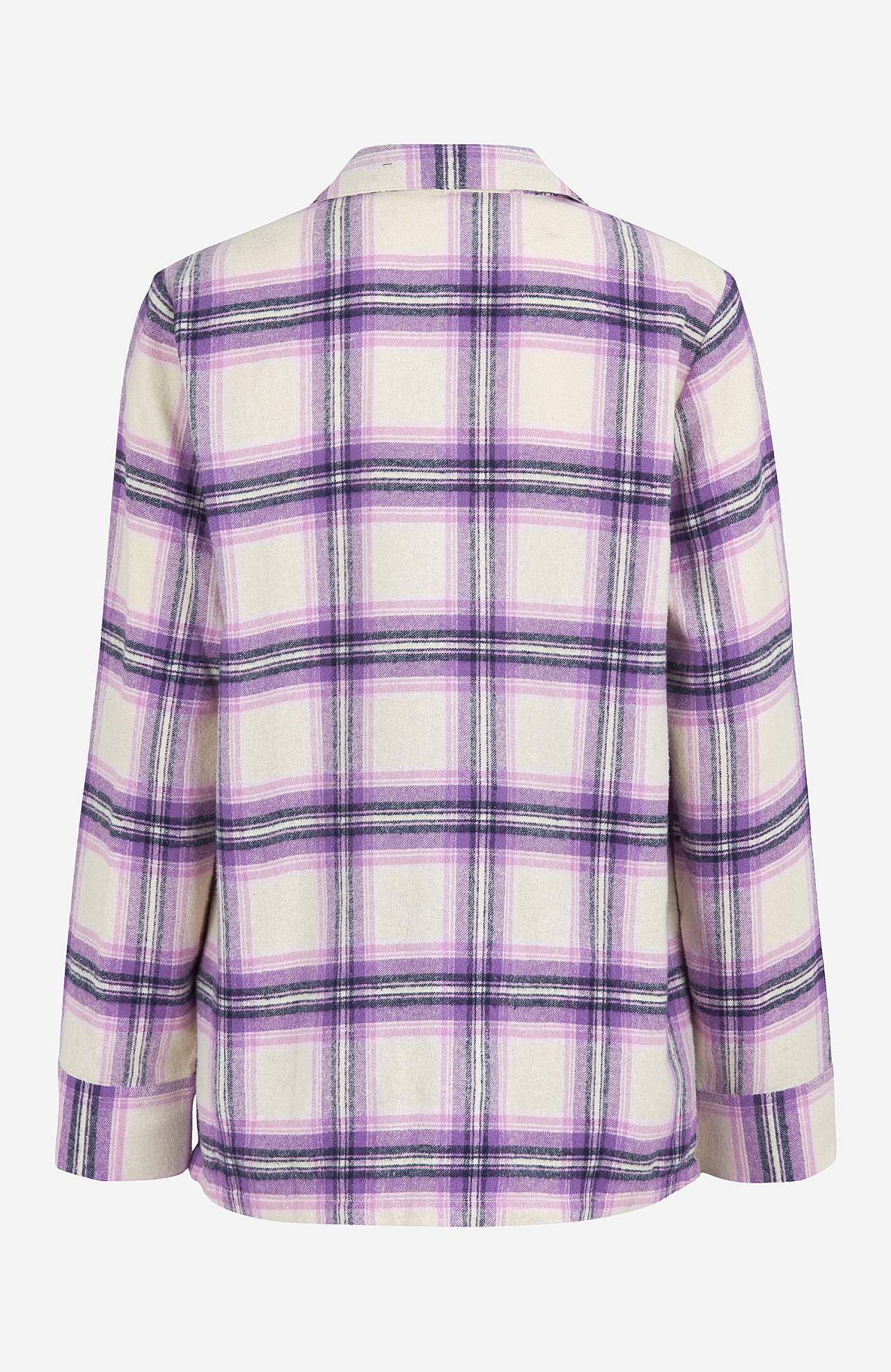 Geruite pyjama van flanel